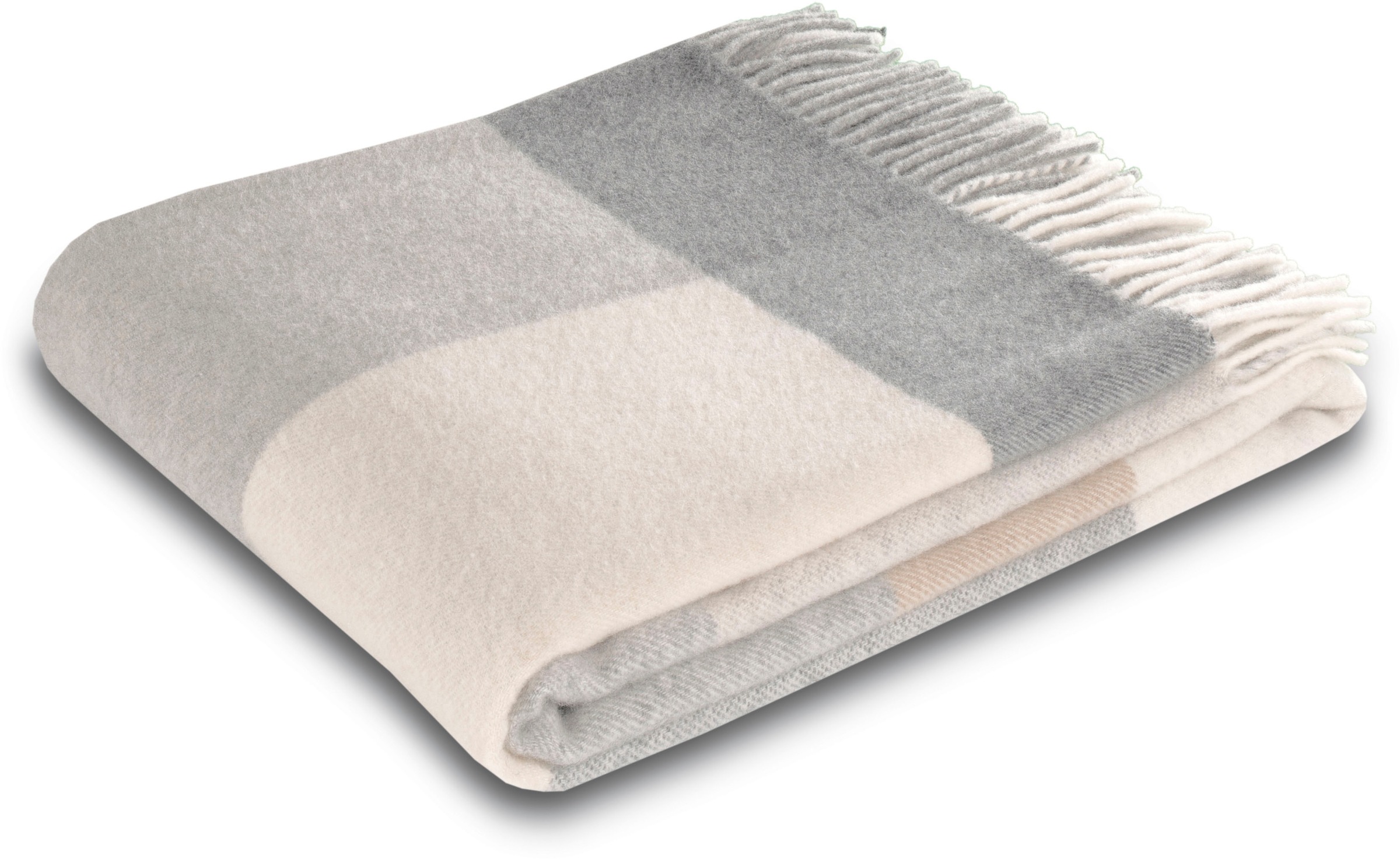 Biederlack Plaid »Plaid Soft Impression im Doubleface-Look«, Wolle-Kaschmir-Mix