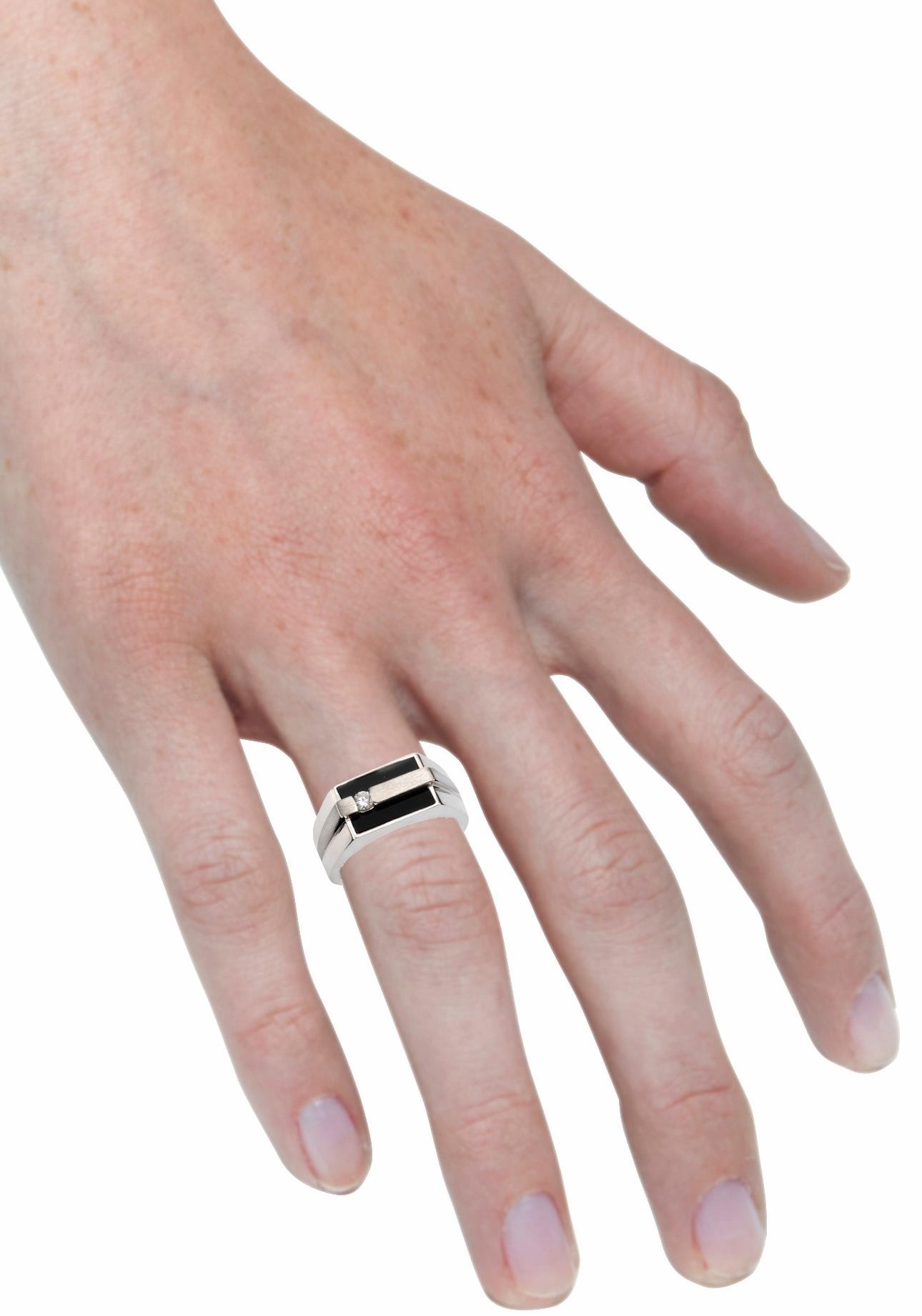 Firetti Fingerring »Schmuck Geschenk Silber 925 Silberring Ringkopf eckig«,  zu Hoodie, Shirt, Jeans, Sneaker! Anlass Geburtstag Weihnachten bei OTTO