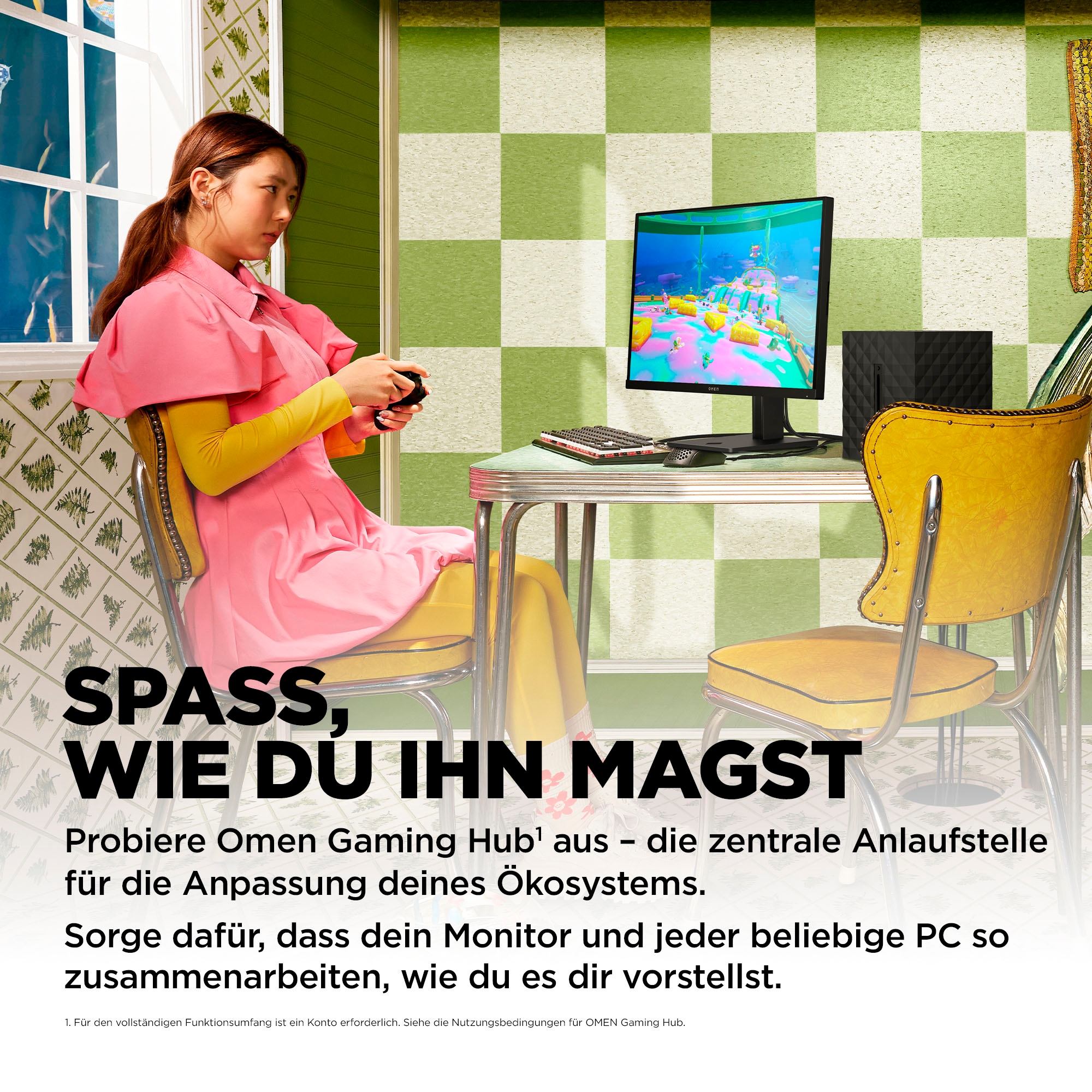 HP Gaming-Monitor »OMEN 27q (HSD-0156-A)«, 68,6 cm/27 Zoll, 2560 x 1440 px, QHD, 1 ms Reaktionszeit, 165 Hz