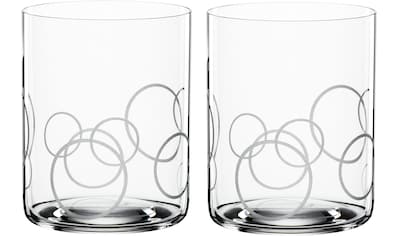 SPIEGELAU Whiskyglas »Circles«, (Set, 2 tlg.), Dekor gaviert, 430 ml, 2-teilig kaufen