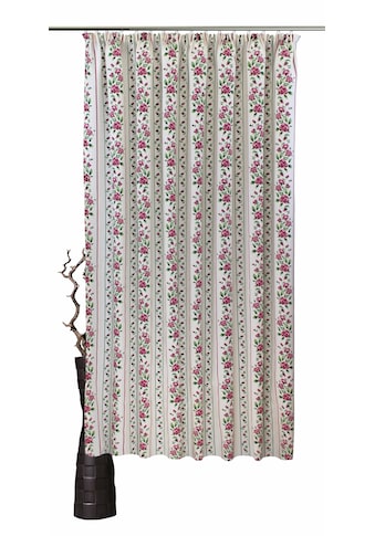 VHG Vorhang nach Maß »Chrissi«, (1 St.), Leinenoptik, Rose, Streifen, Breite 150 cm kaufen