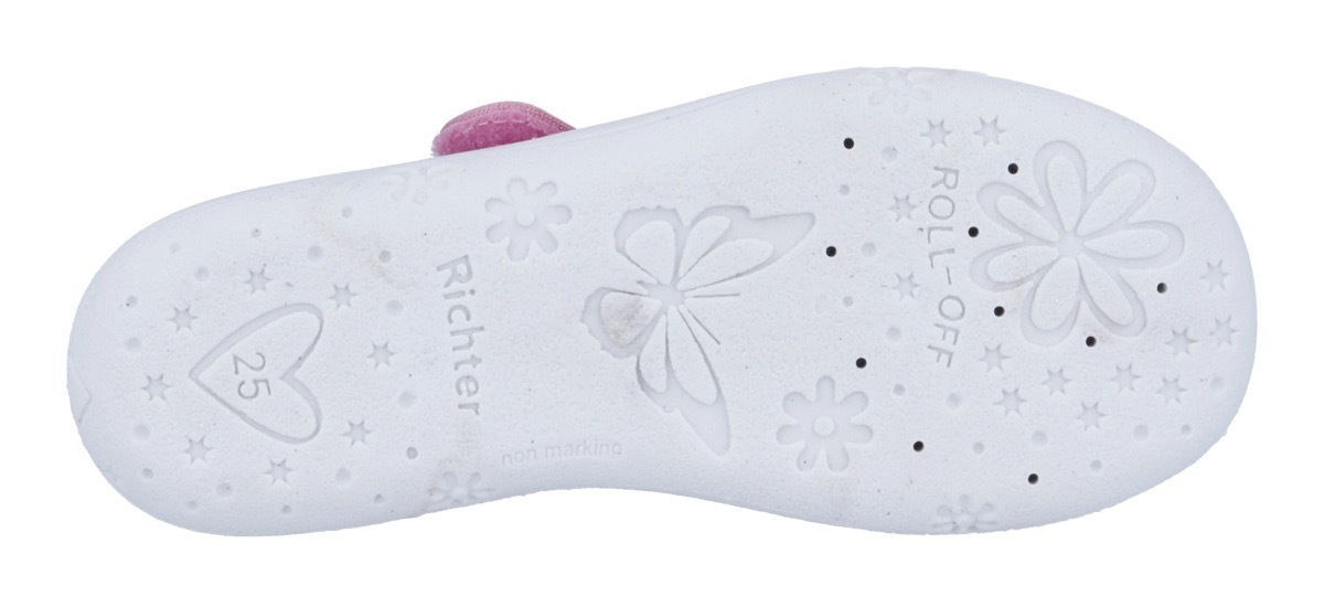 Richter Hausschuh »Mia«  Klettschuh, Kindergartenschuh, mit Label, Größenschablone zum Download