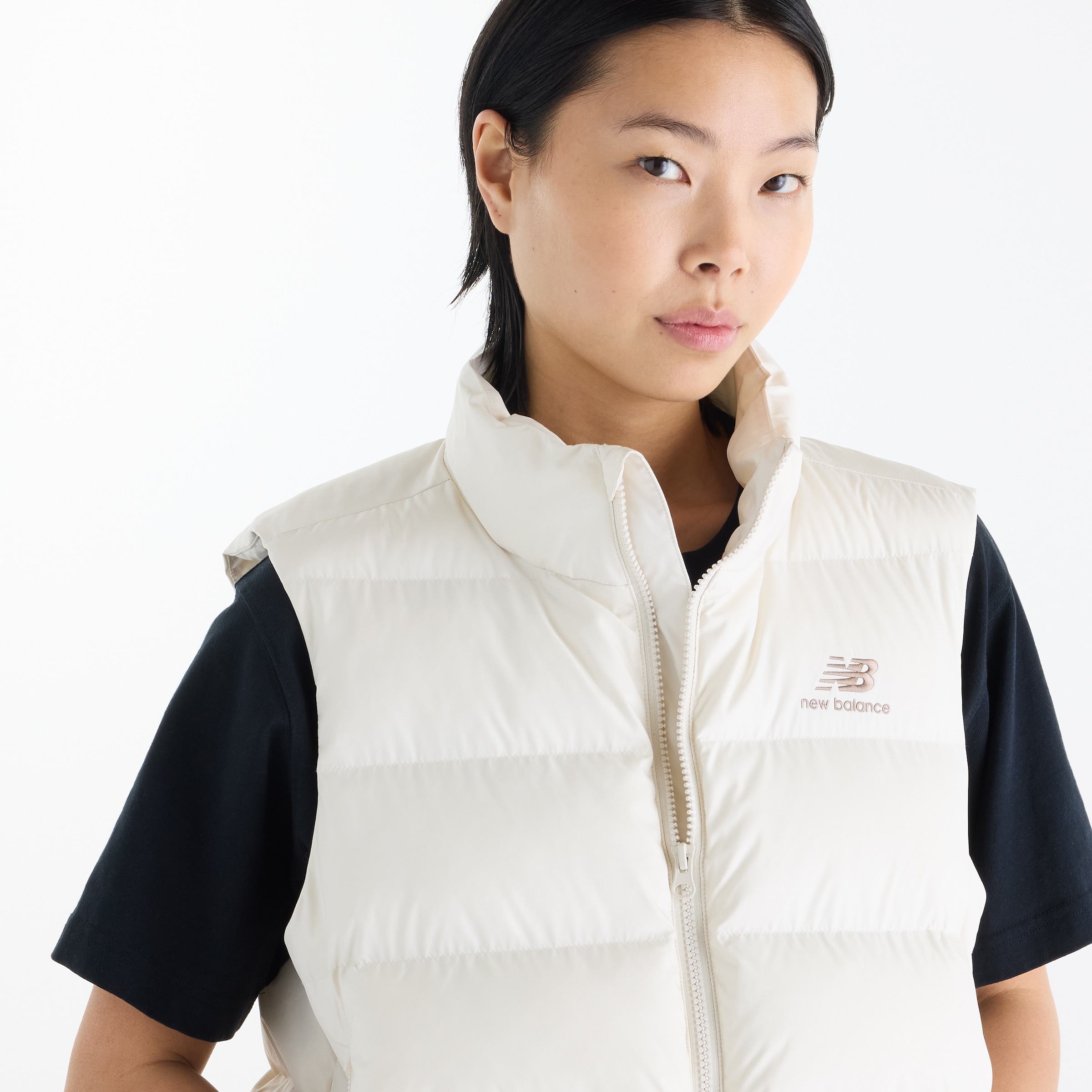 New Balance Steppweste »BOSTON PUFFER VEST« sportlicher Look, mit leichter Wattierung, aus Polyester