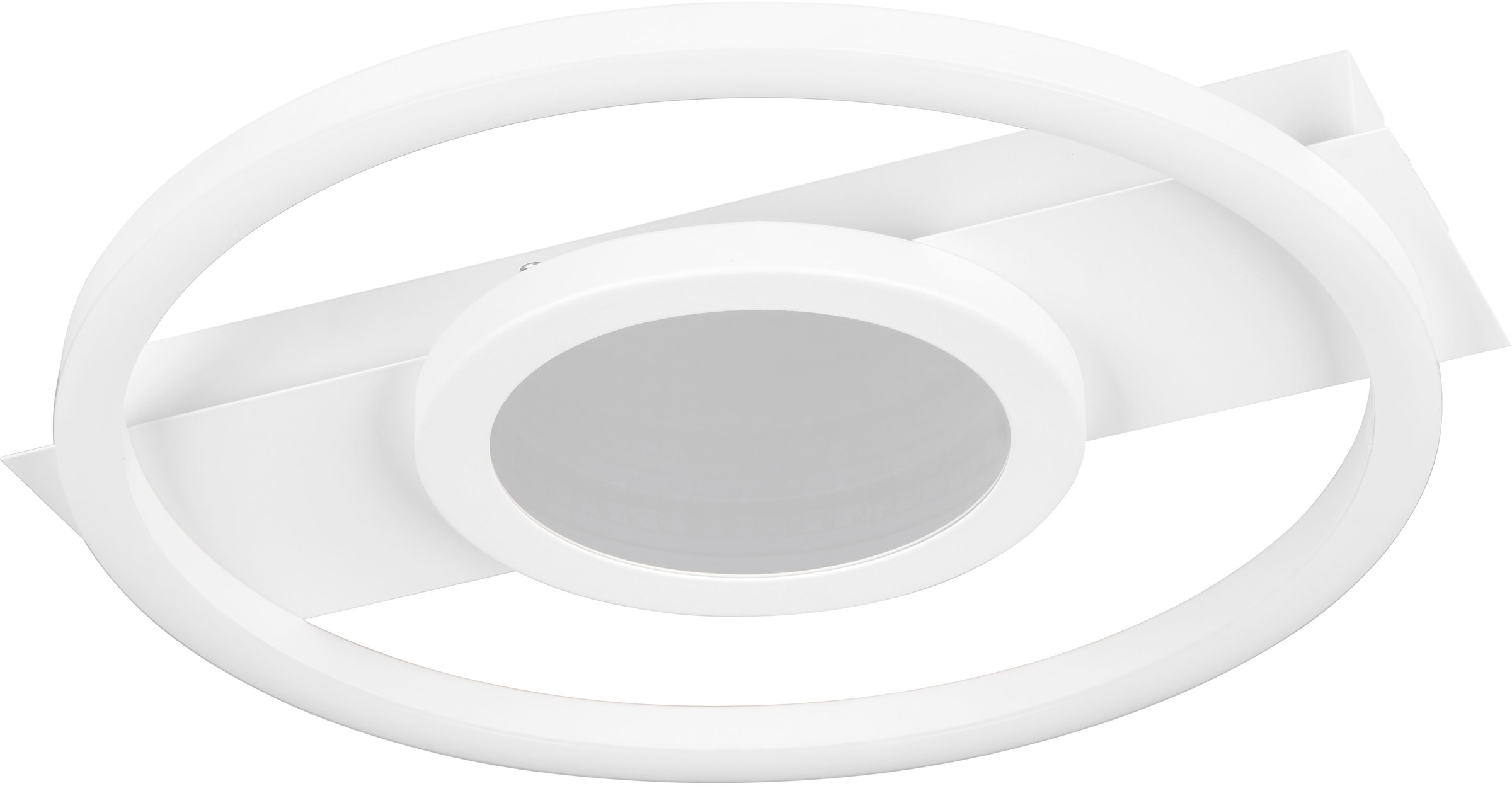 REALITY Leuchten LED Deckenleuchte »WHEELER, LED Deckenlampe 16W 2000 Lumen 4000K kaltweißes Licht« LED-Board 1 Stk. Kaltweiß Lichteffekte mit Spiegelfolie, 35 x 33 cm, Wand- oder Deckenleuchte