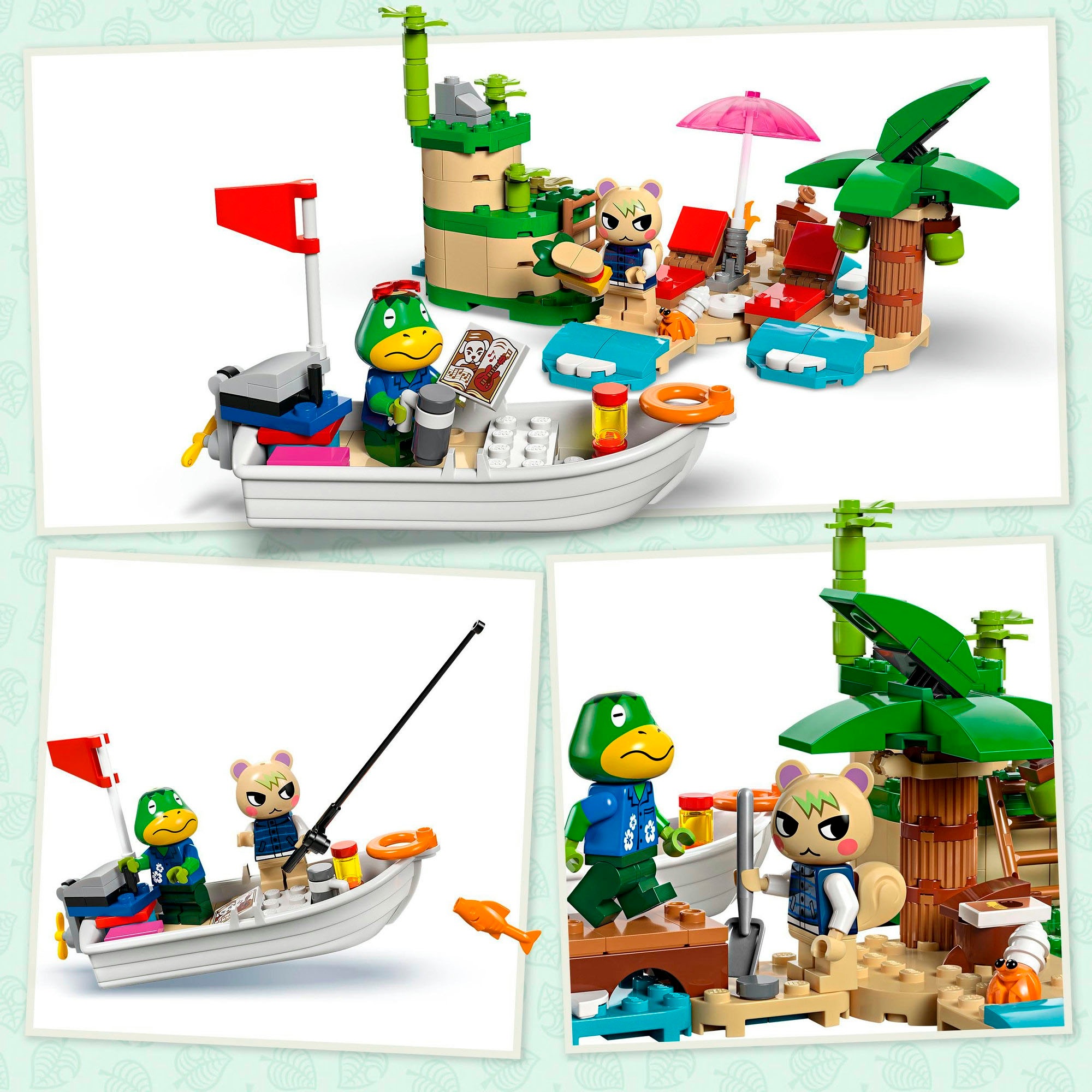LEGO® Konstruktionsspielsteine »Käptens Insel-Bootstour (77048), LEGO® Animal Crossing«, (233 St.), Made in Europe