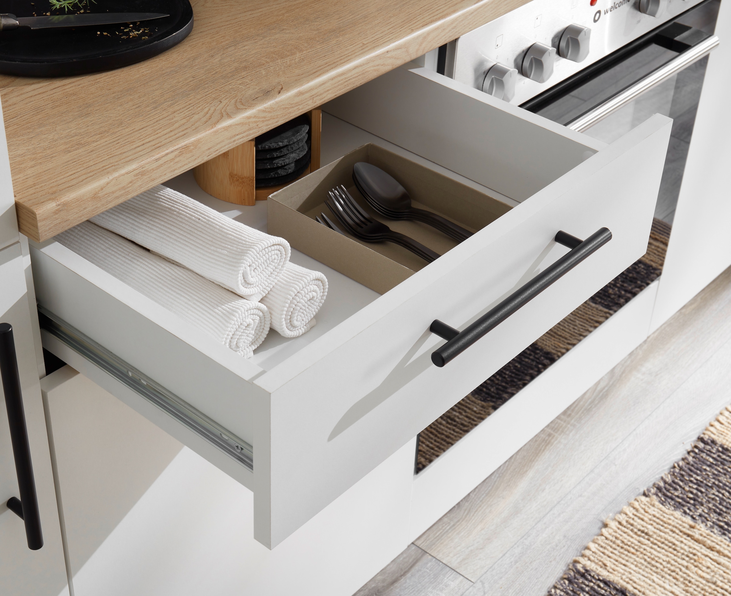 BASIC by Balculina Küchenzeile »Hamburg B/H/T 270x200x60 cm« Breite 270 cm, wahlweise mit E-Geräten