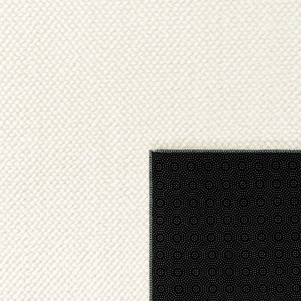 Paco Home Teppich »Sevilla 521«, rechteckig, Kurzflor, Uni Farben, weich & kuschelig, Hoch-Tief Effekt, Wohnzimmer