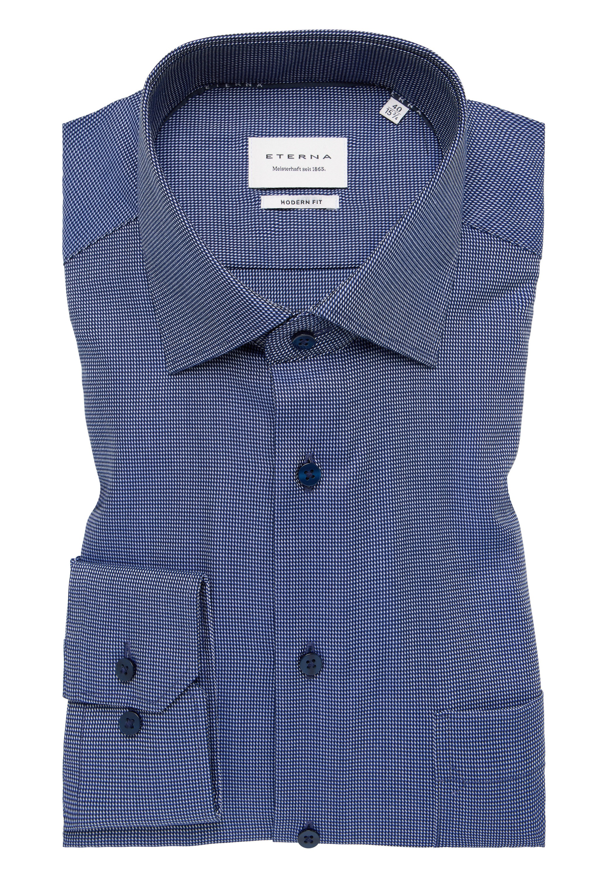 Eterna Langarmhemd »MODERN FIT«, NON IRON (bügelfrei)