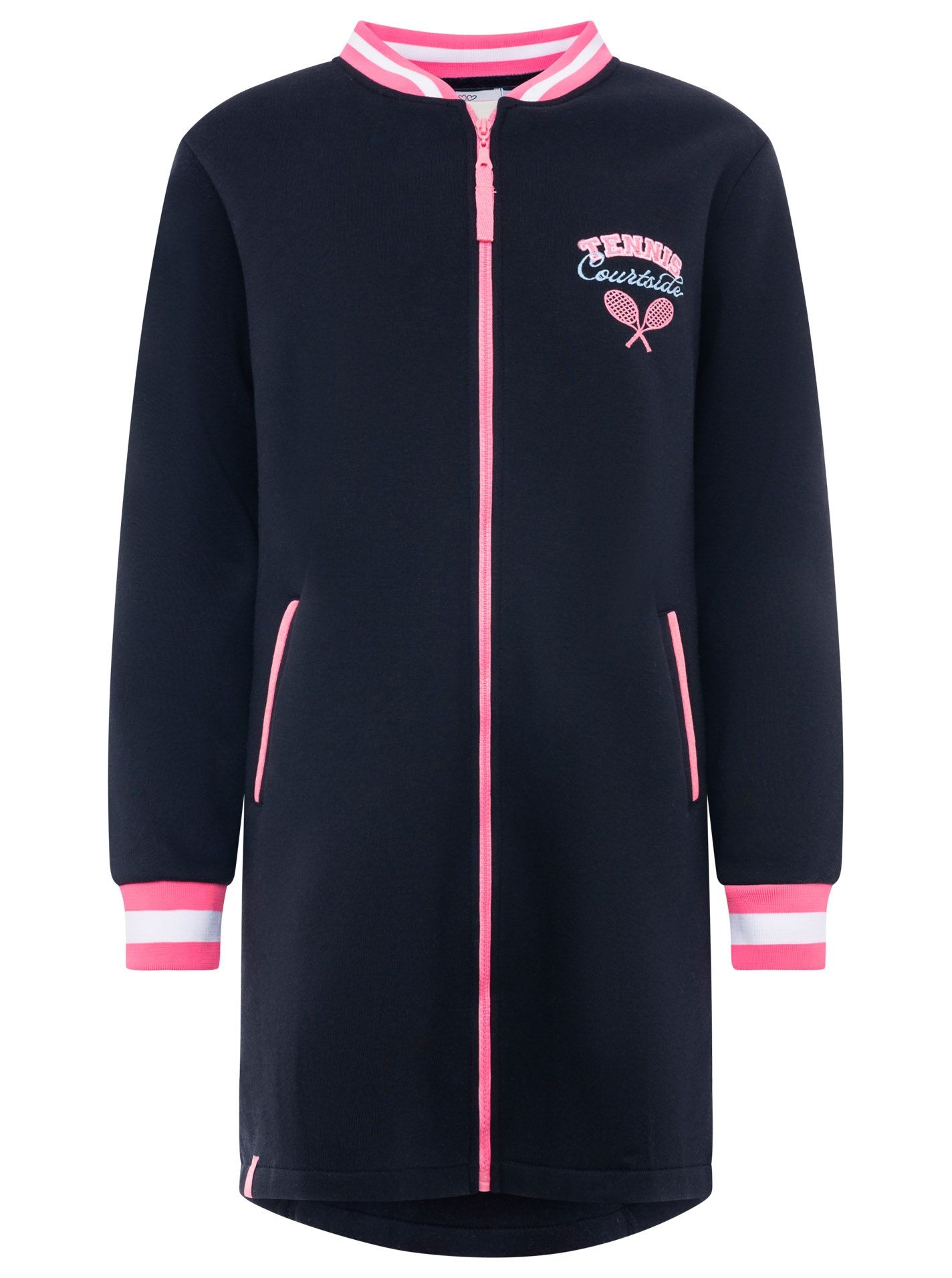 Zwillingsherz Kurzmantel »"Courtside"« Stickerei,Reßverschluß, elastische Bündchen