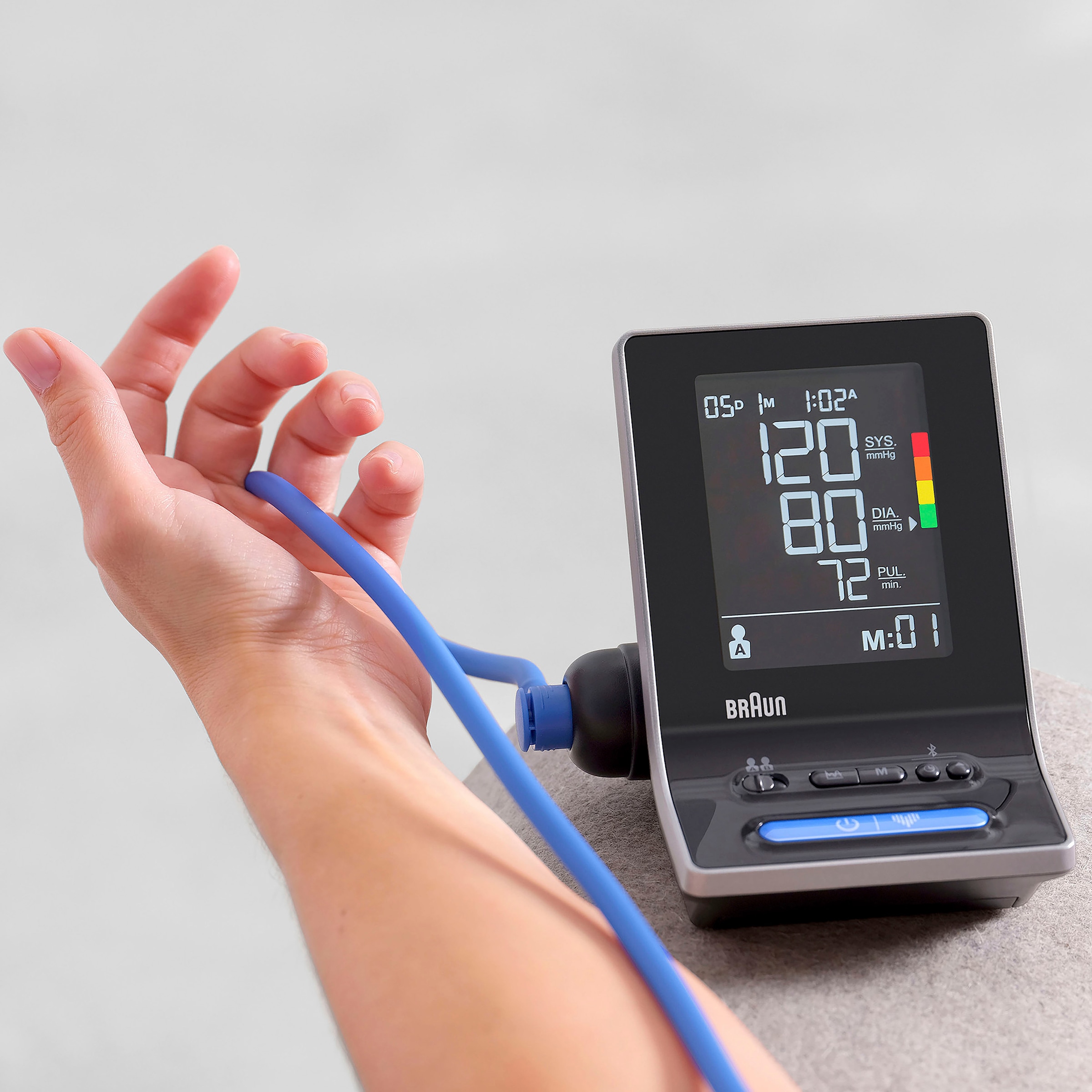 Braun Oberarm-Blutdruckmessgerät »ExactFit™ 5 Connect Intelligentes Blutdruckmessgerät - BUA6350EU«, für Braun Healthy Heart App