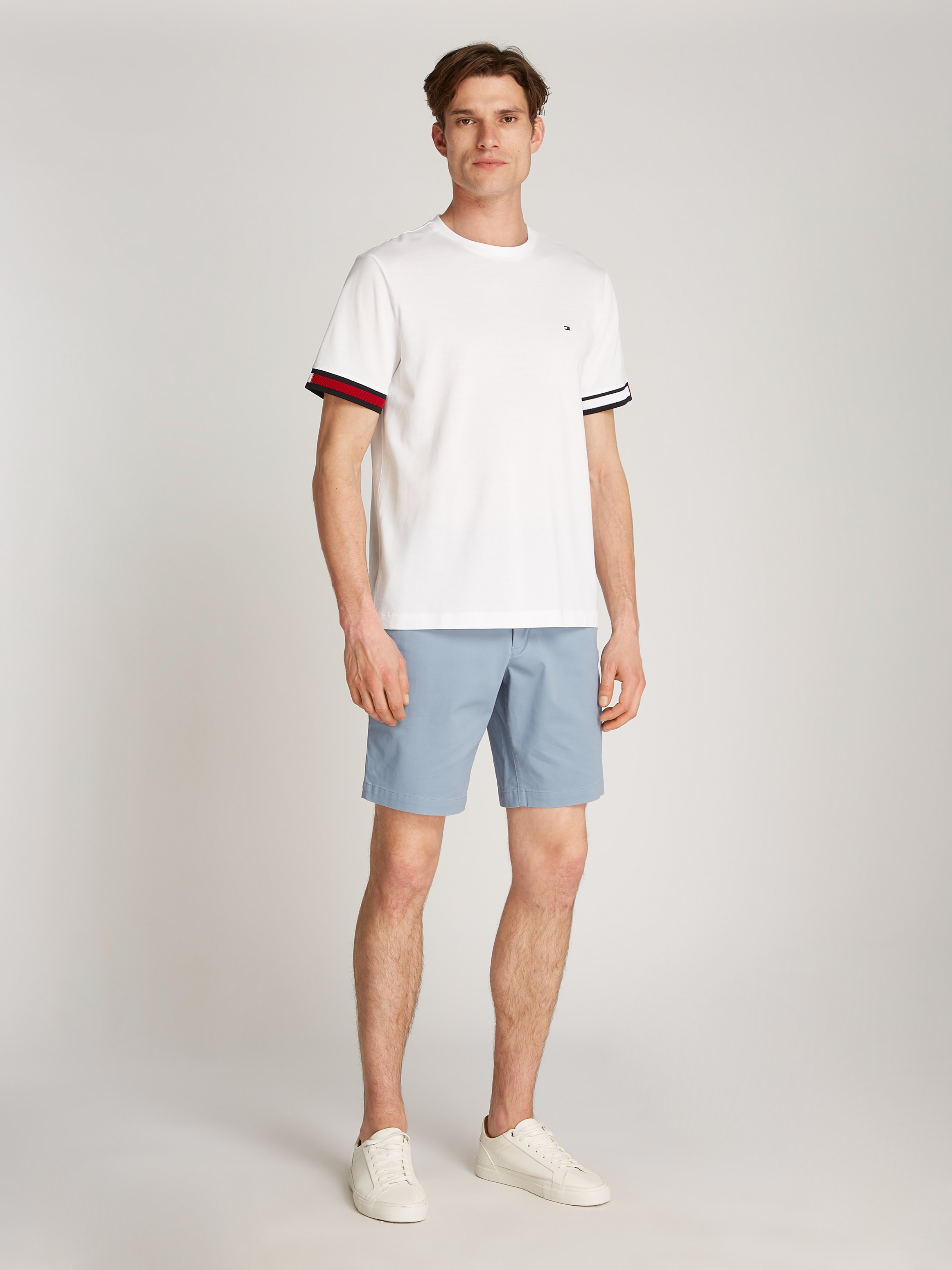 Tommy Hilfiger T-Shirt »GLOBAL STRIPE FLAG CUFF TEE«