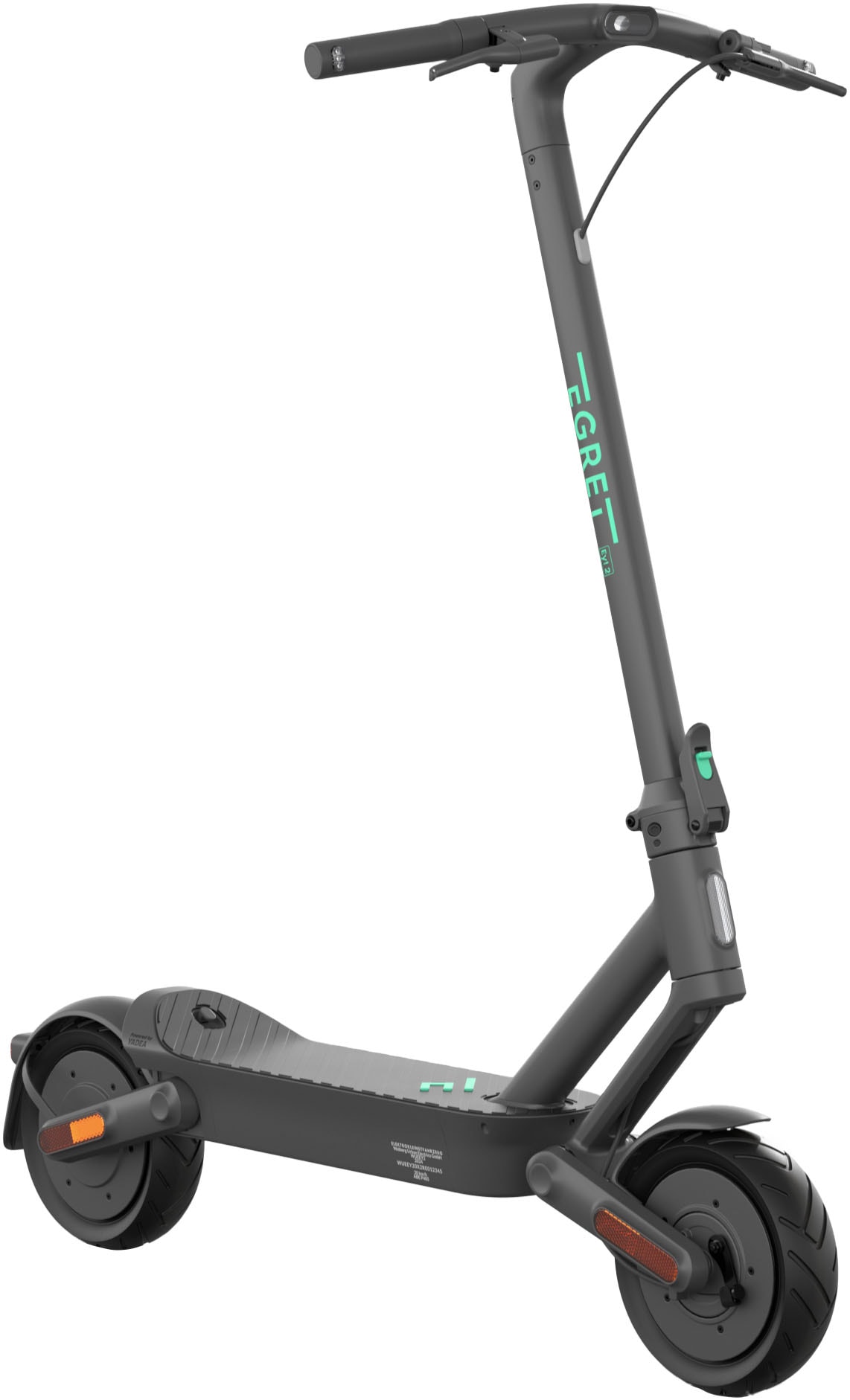 Egret E-Scooter »Ey! 2« Electric Scooter, mit Straßenzulassung, bis zu 45 km Reichweite in grau