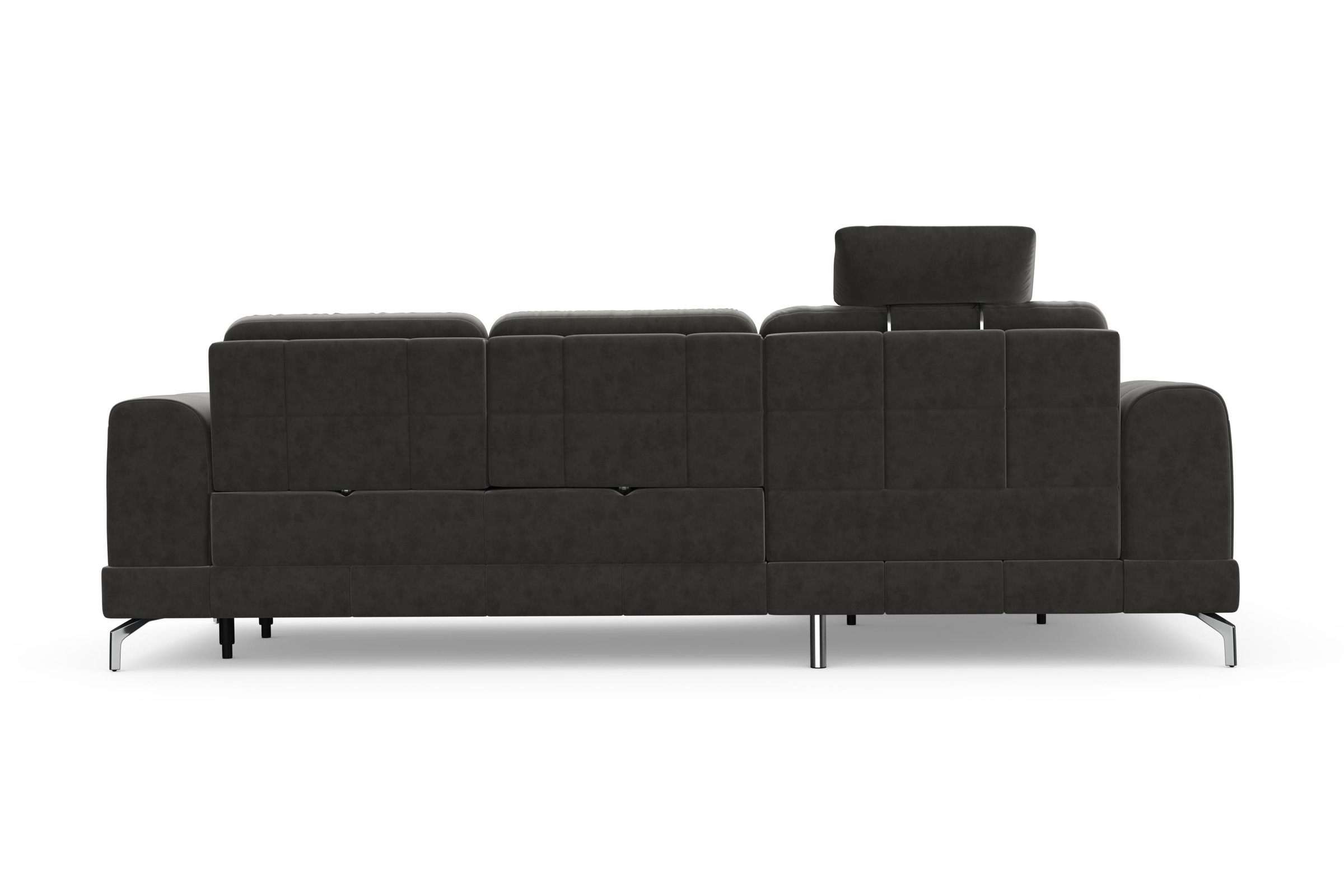 sit&more Ecksofa »Bendigo L-Form« inklusive Sitztiefenverstellung, Bodenfreiheit 12 cm, in 2 Fußfarben
