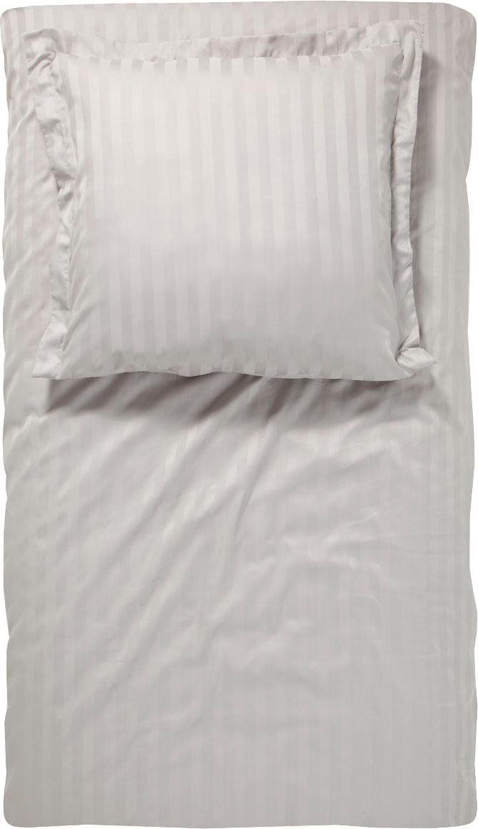damai Bettwäsche »Streifsatin«, (2 tlg.), in Mako Satin Qualität, 100% Baumwolle, Bett- und Kopfkissenbezug mit Reißverschluss, kühlende Sommerbettwäsche, ganzjährig einsetzbar