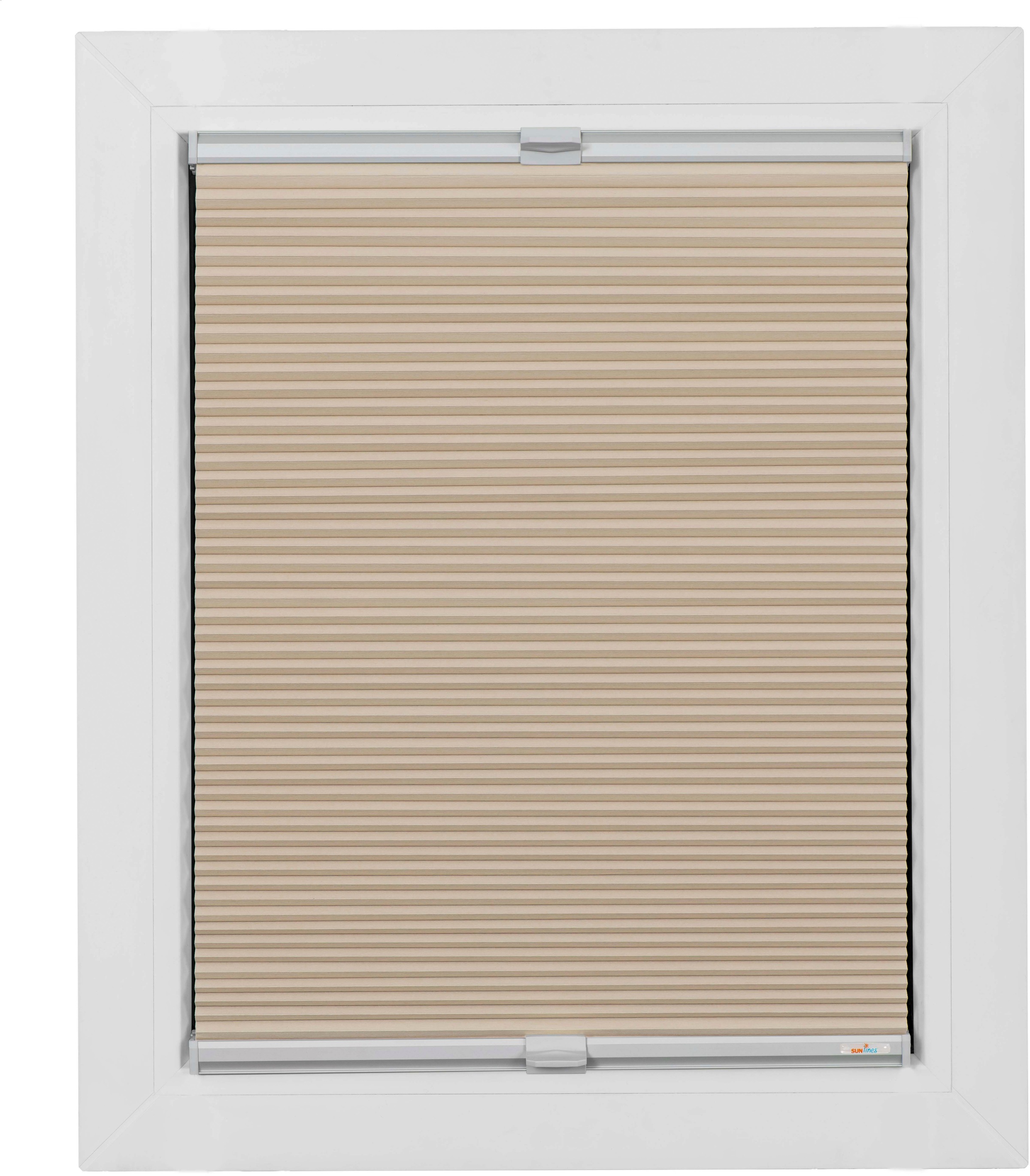 sunlines Wabenplissee »One Size Style Honeycomb VD«, verdunkelnd, mit Bohren, verspannt, Zubehörfarbe grau