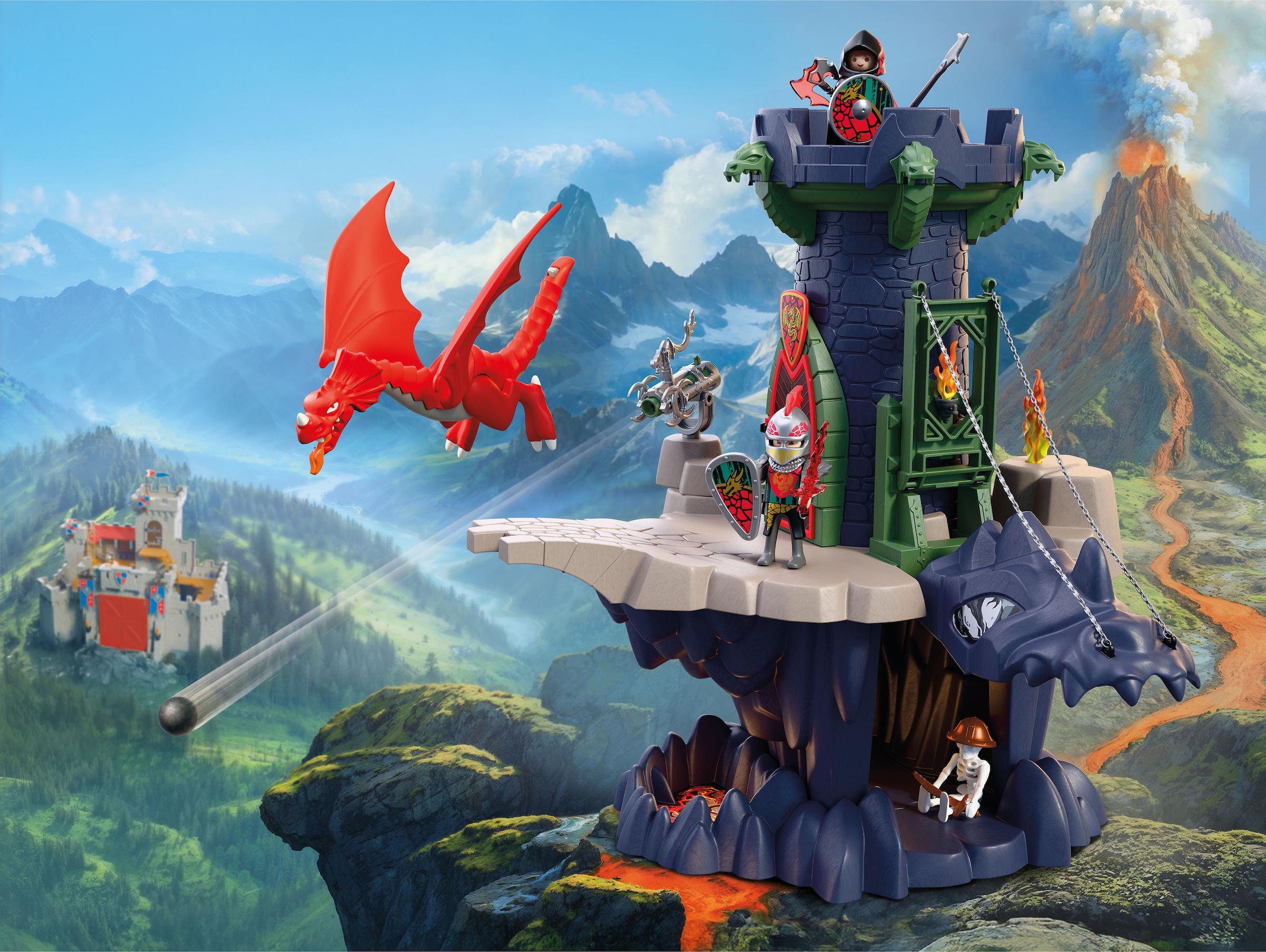 Playmobil® Konstruktions-Spielset »Drachenritterturm (72113), Knights« Made in Europe