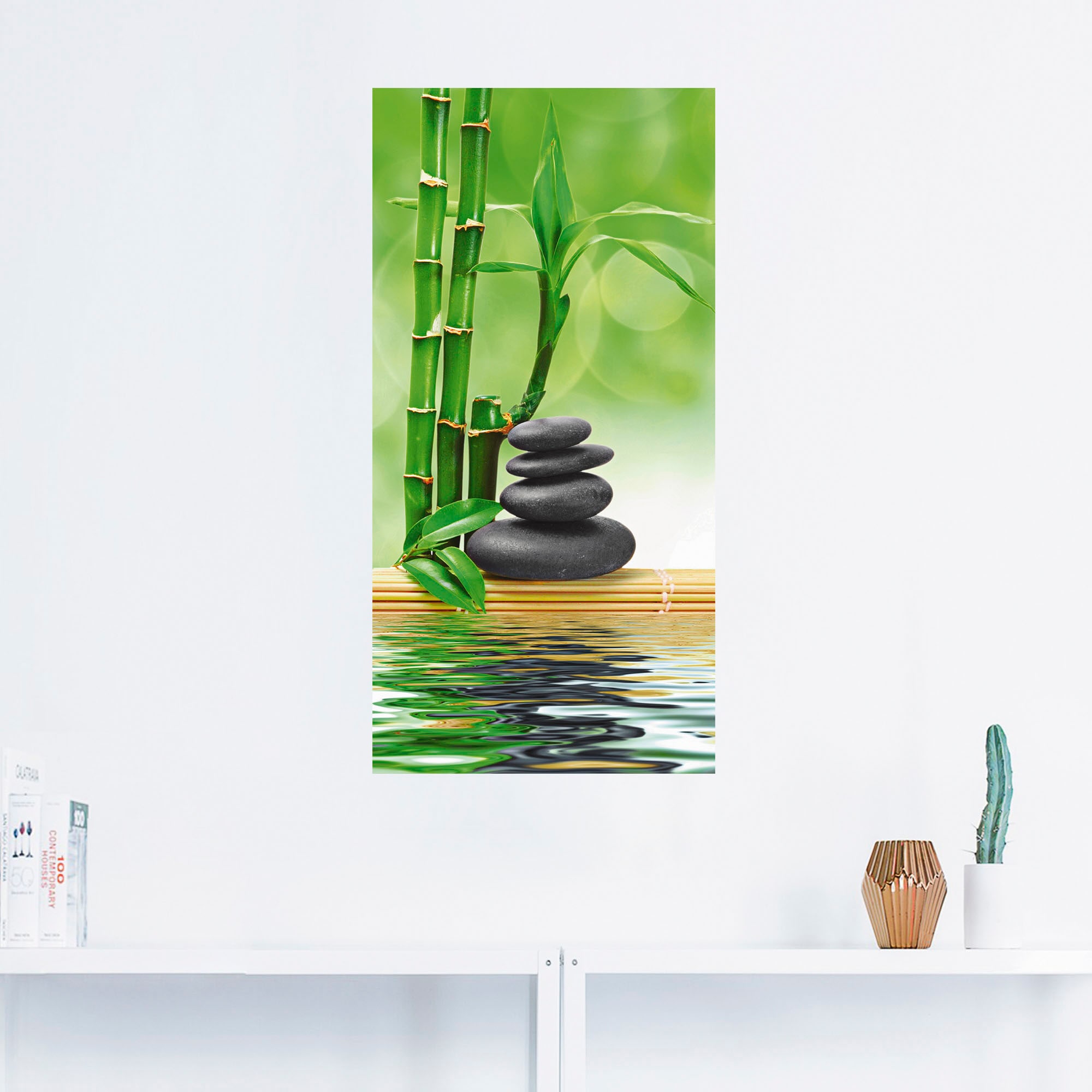 Artland Wandbild »Spa Konzept Zen Basaltsteine«, Zen, (1 St.), als Leinwandbild, Poster, Wandaufkleber in verschied. Größen