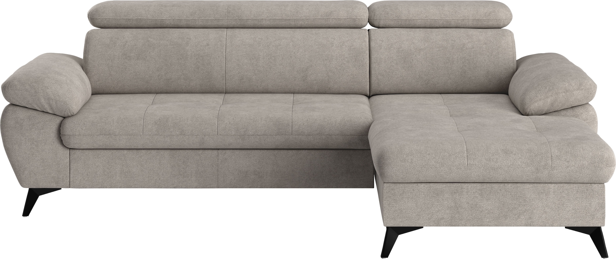 COTTA Ecksofa »Hudson L-Form«, mit Kopfteilverstellung, wahlweise mit Bettfunktion & Bettkasten