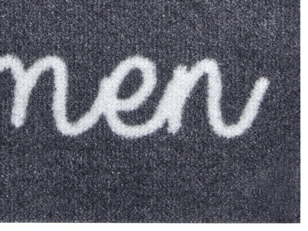 HANSE Home Fußmatte »Willkommen Herz, Türmatte«, rechteckig, 7 mm Höhe, Herz Motiv, mit Spruch, Schrift, Robust, Rutschhemend, Waschbar