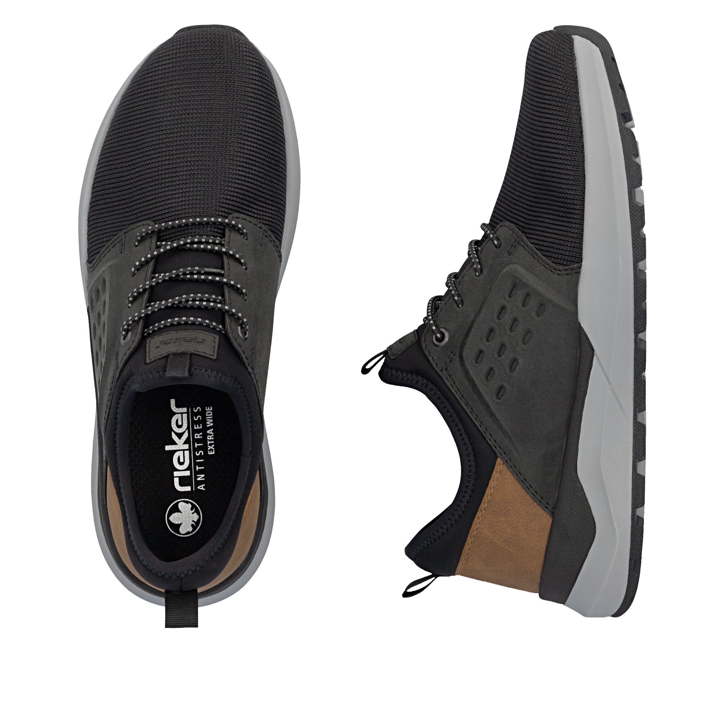 Rieker Slip-On Sneaker  Slipper, Schlupfschuh, Halbschuh mit Kontrastbesatz