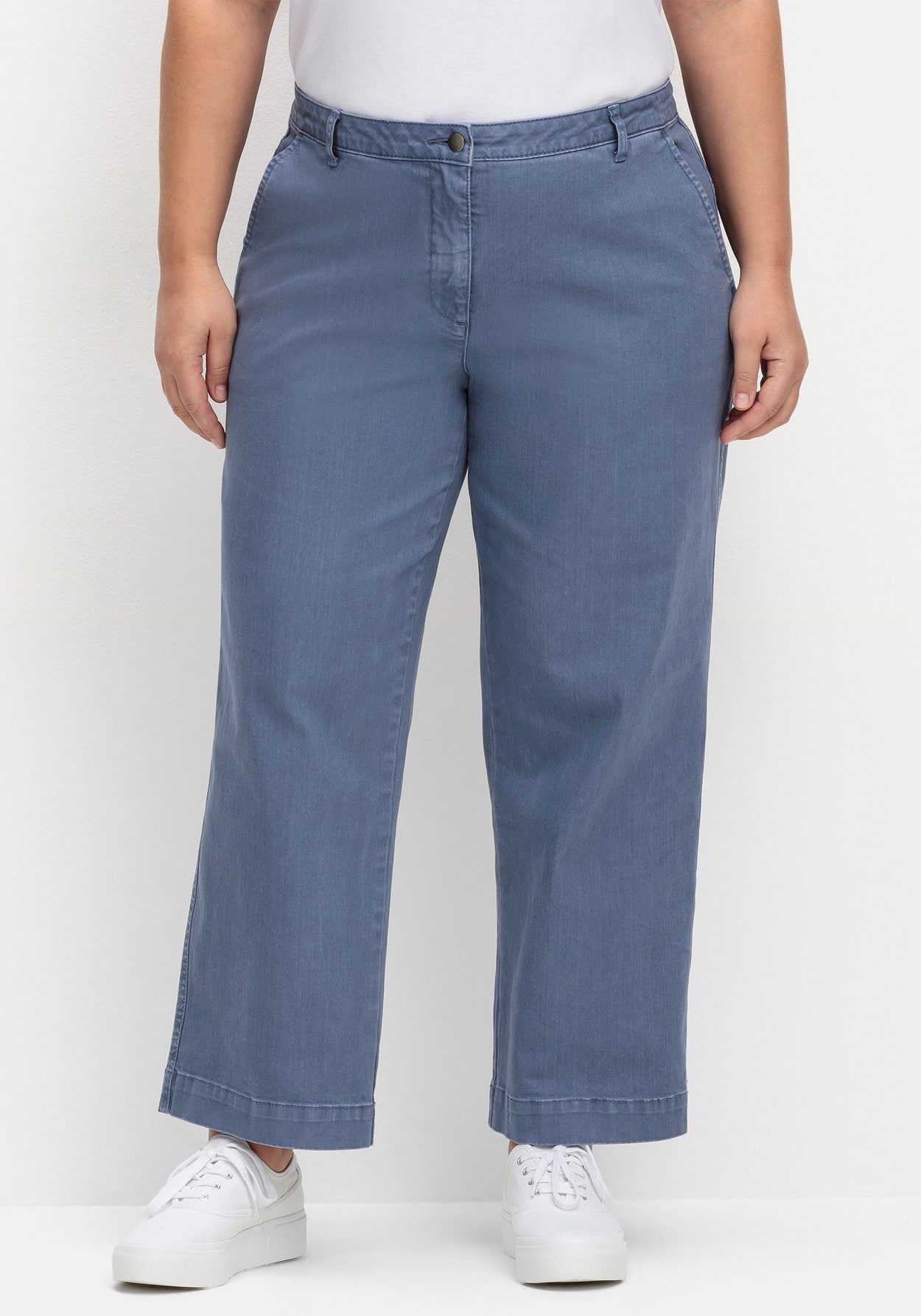 Sheego Culotte »Culotte aus weichem Twill, knöchellang«