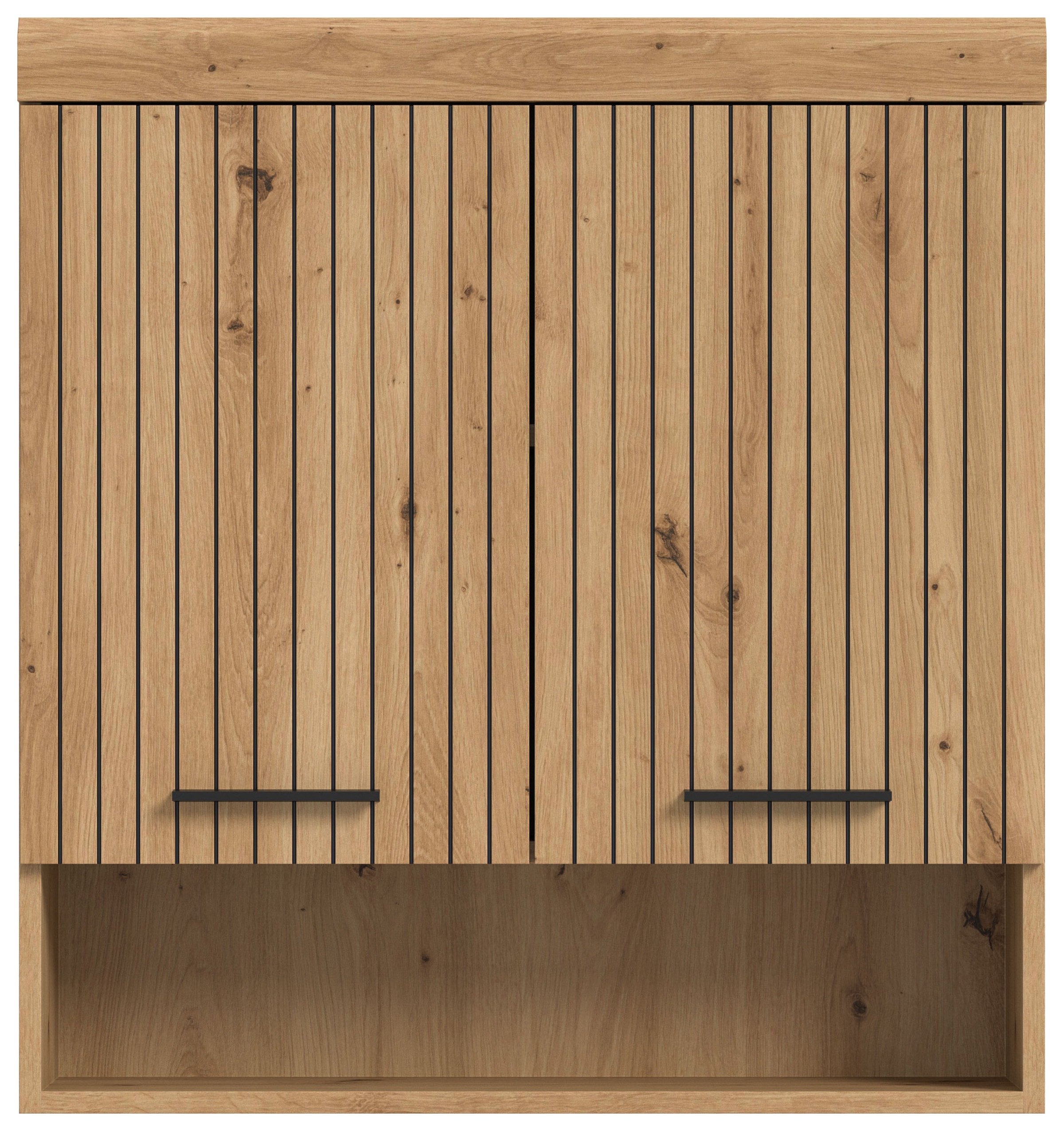 welltime Hängeschrank »SIENA, Breite 74cm, 2 Türen, 1 offenes Fächer, MDF-Front« TOPSELLER!,  in verschiedenen Farben erhältlich, Badmöbel, Badschrank, Schrank, Bad