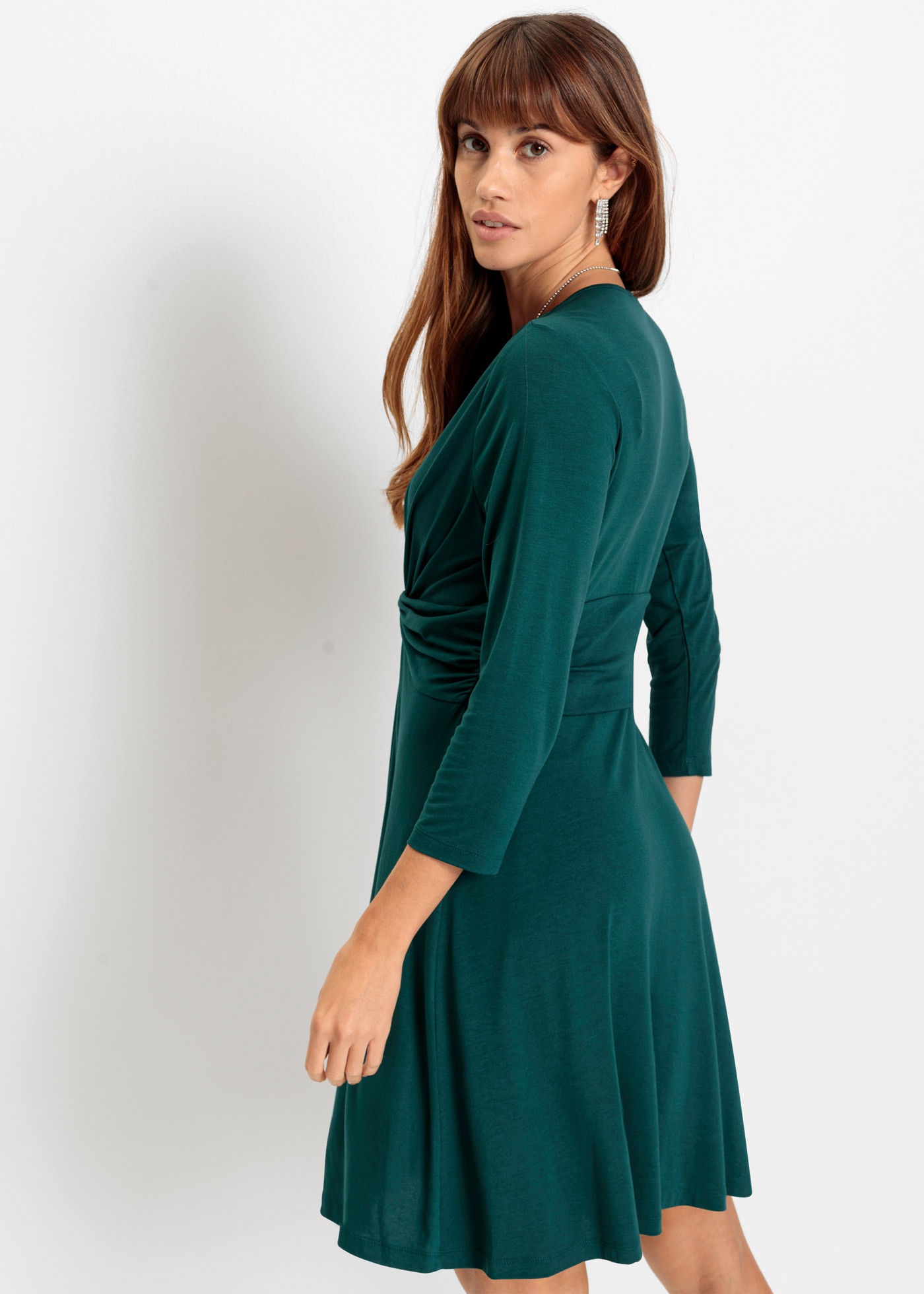 bonprix Jerseykleid »Jerseykleid in fließendem Viskose-Mix« Jerseykleid in fließendem Viskose-Mix