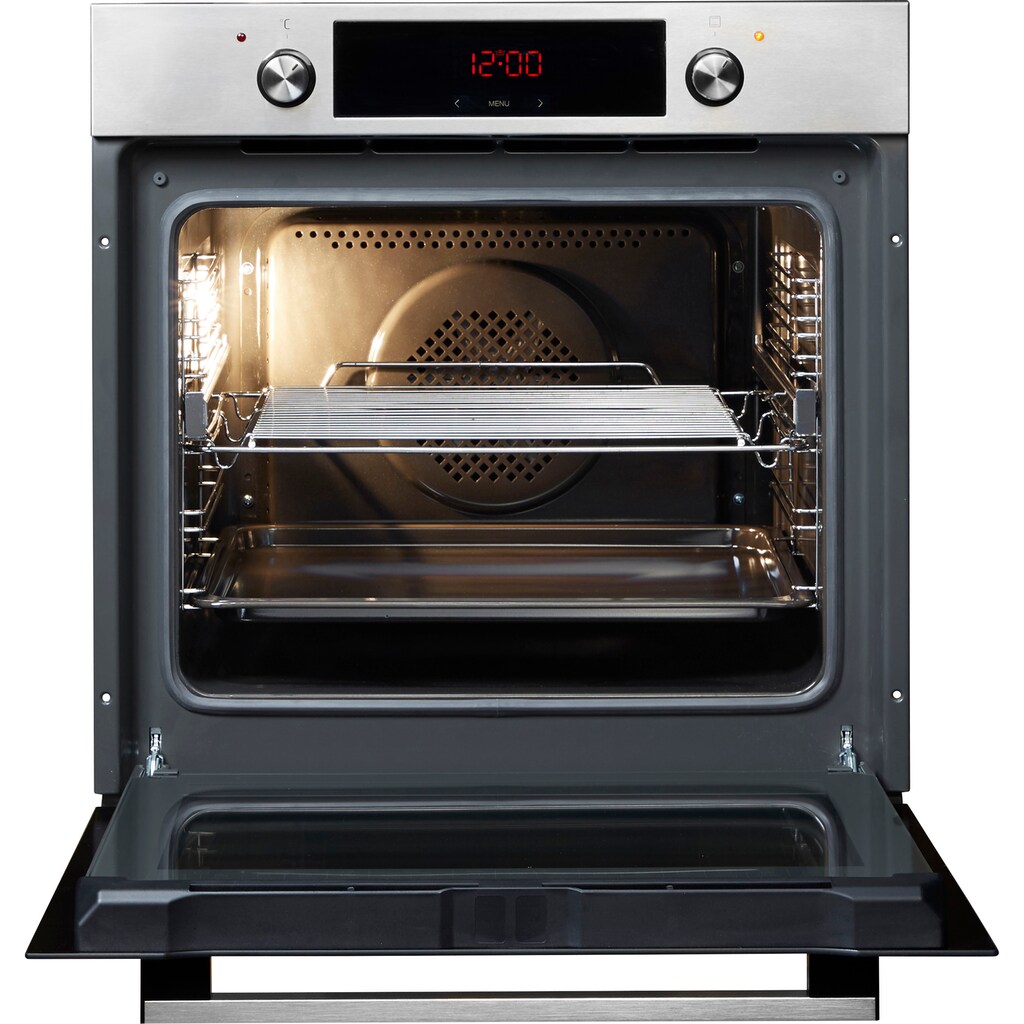 Amica Einbaubackofen »EBX 943 110 E«, EBX 943 110 E, mit 1-fach-Teleskopauszug, Steam Clean