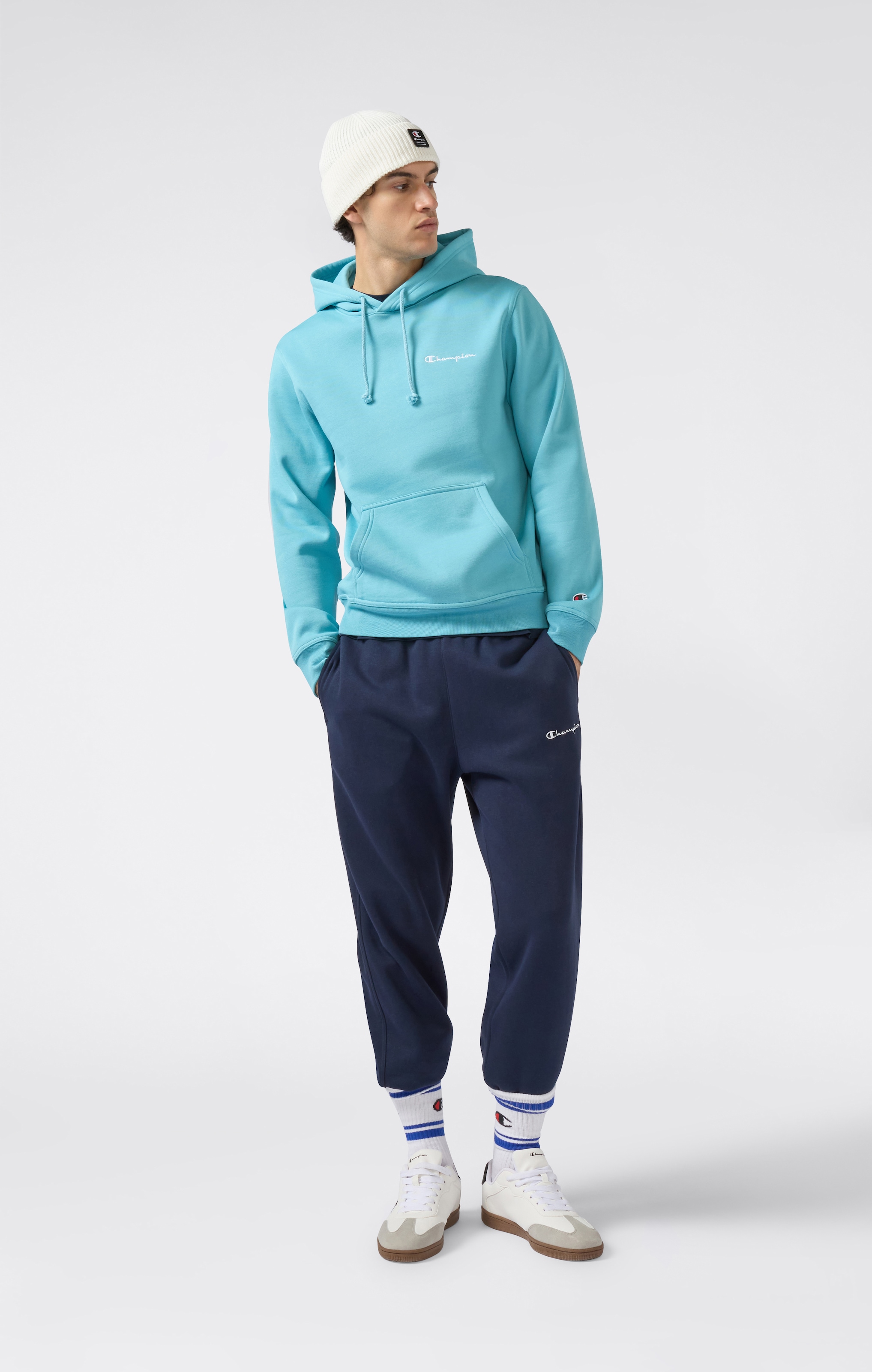 Champion Kapuzensweatshirt »ICONS CONTRAST Fleece Hoodie«, (1 tlg.)