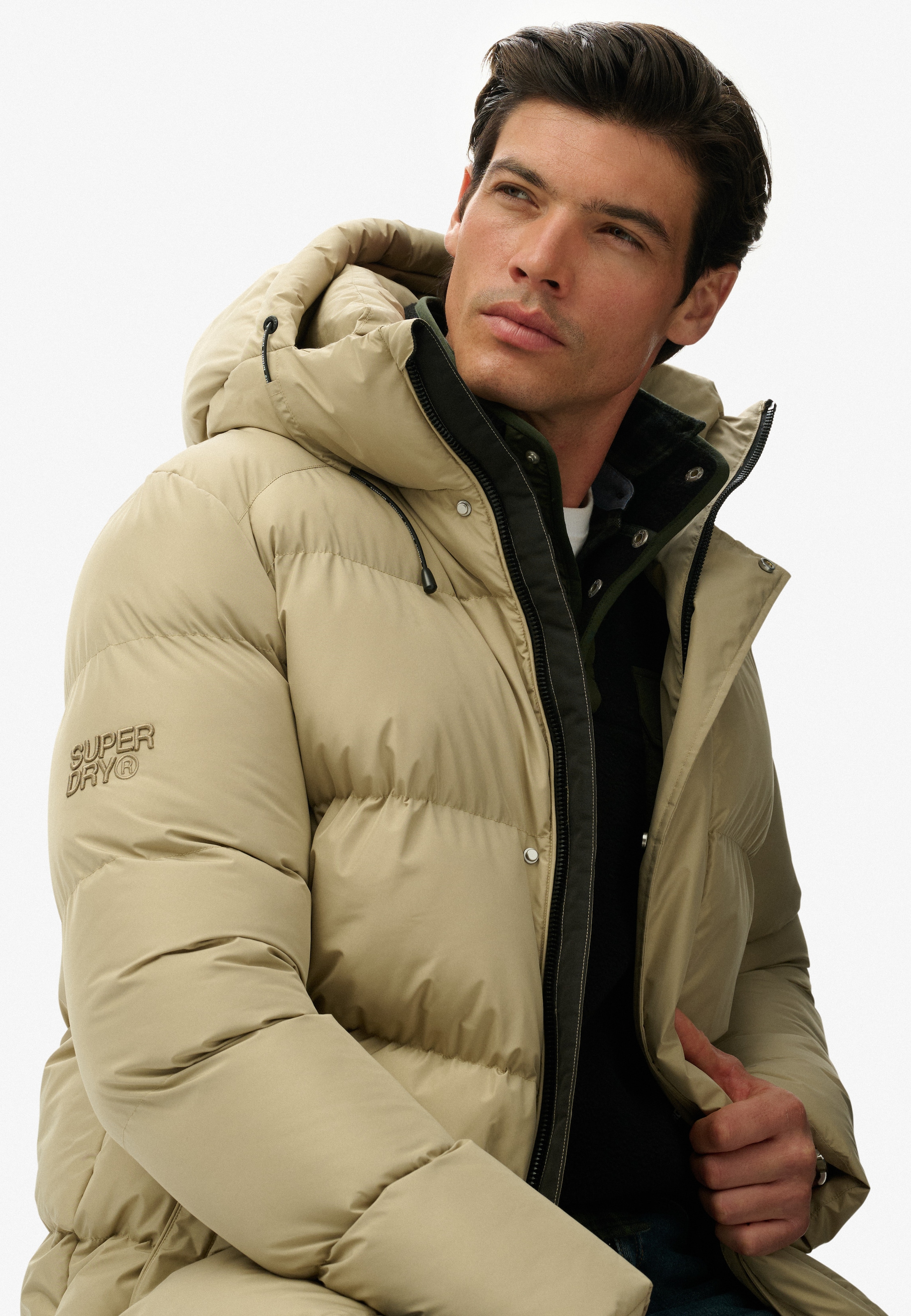 Superdry Steppjacke »HOODED 5 BAFFLE SPORTS PUFFER«, mit Kapuze