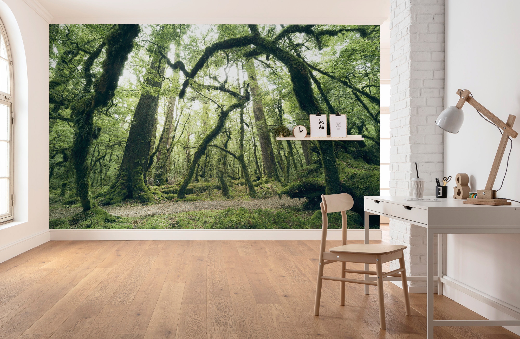 Komar Vliestapete »Digitaldruck Vlies - Ancient Green - Größe 450 x 280 cm«, bedruckt, Wohnzimmer, Schlafzimmer