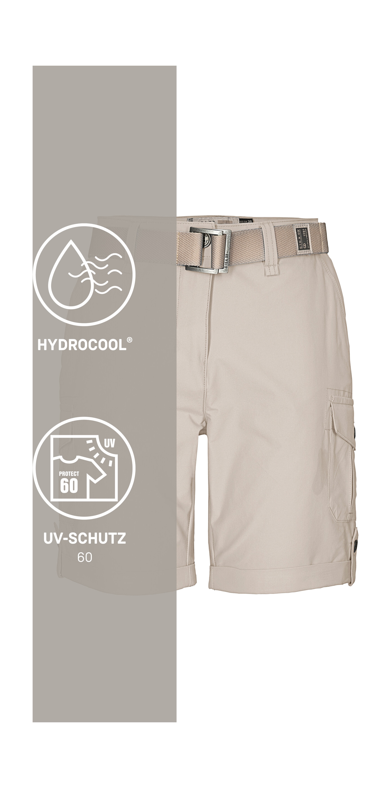G.I.G.A. DX by killtec Shorts »GS 6 WMN SHRTS«  Shorts mit HYDROCOOL, schnelltrocknend, krempelbar, Comfort-Stretch