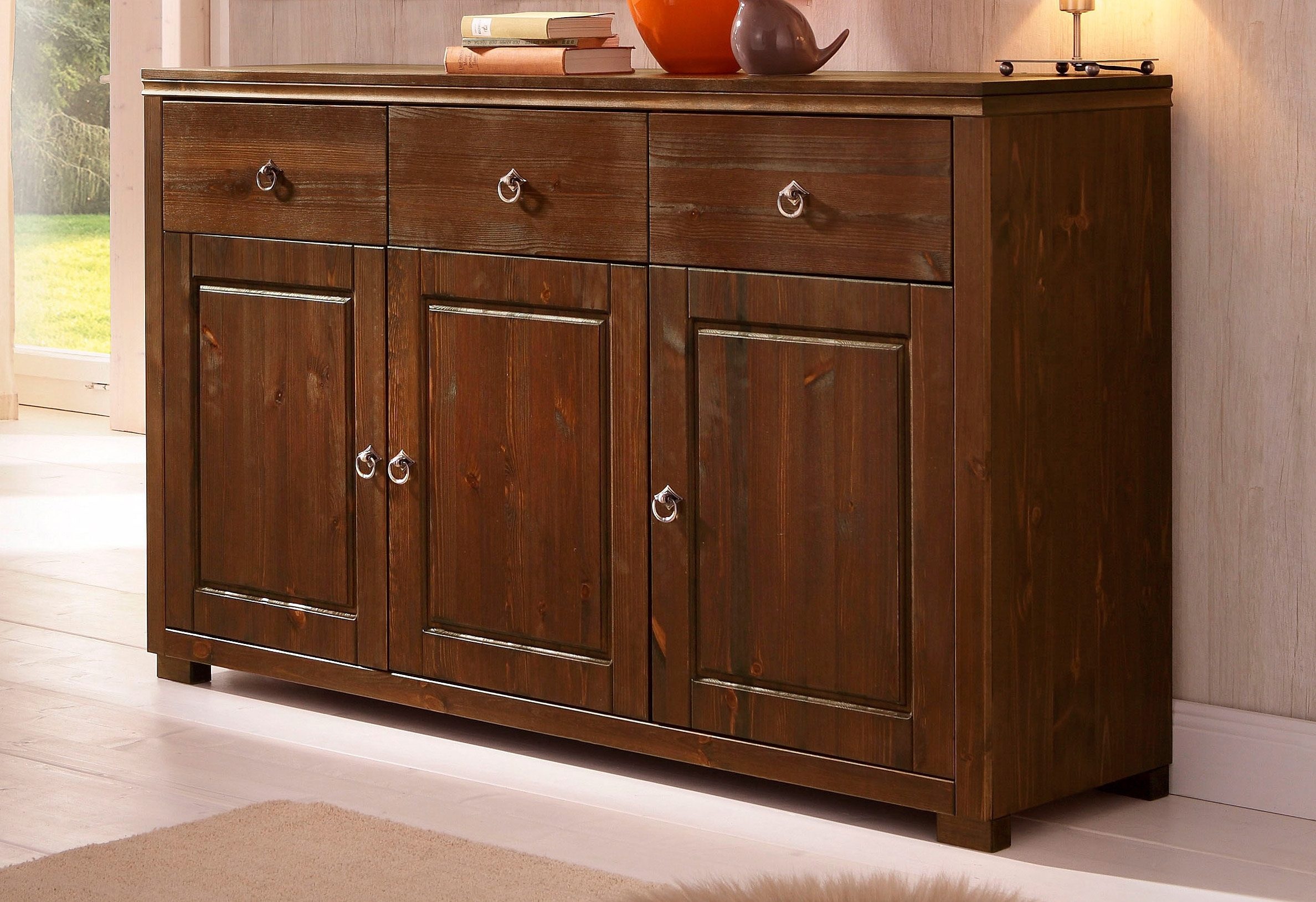 Home affaire Sideboard »Gotland«, Kommode, Breite 147 cm, aus massiver Kiefer, FSC®