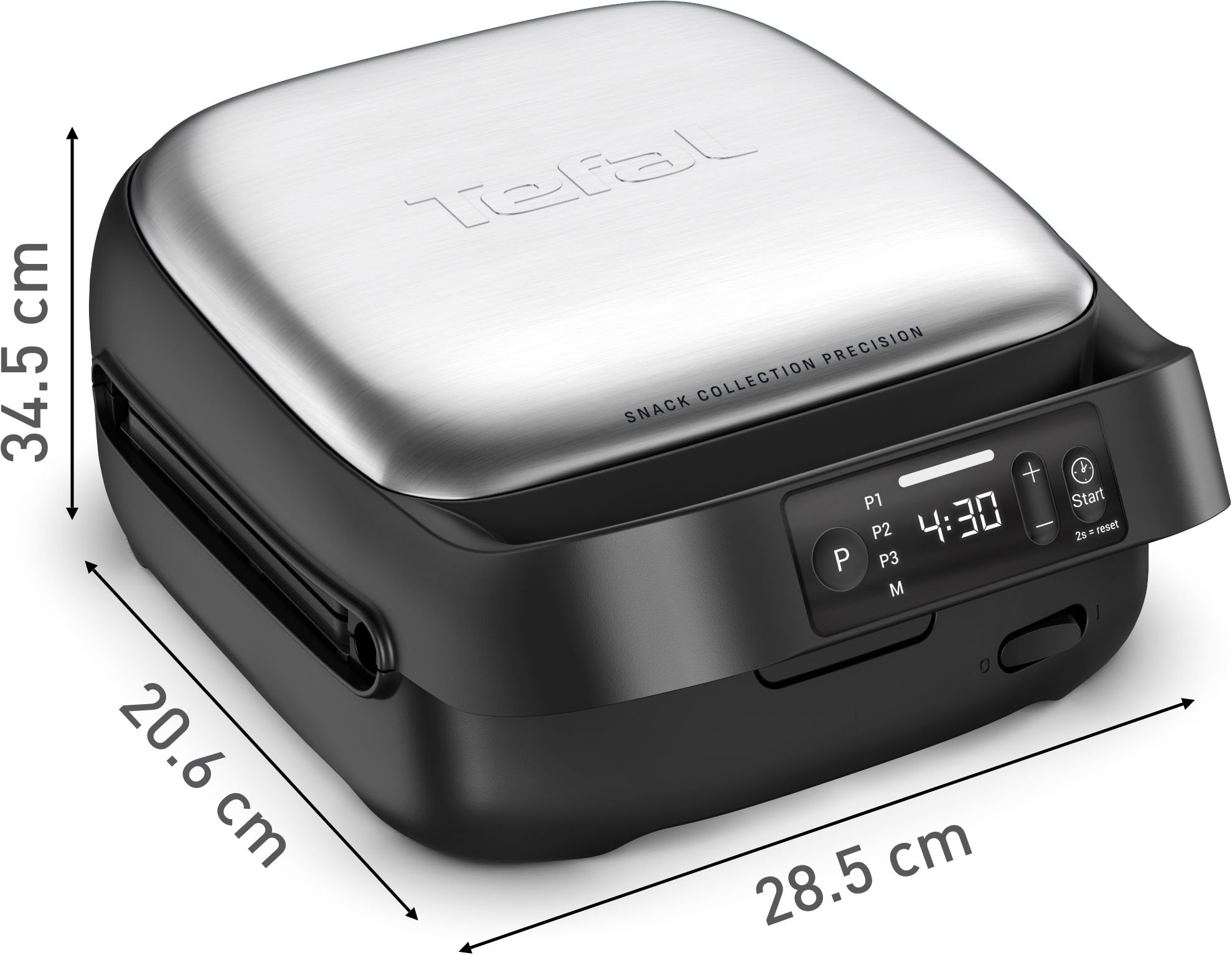 Tefal 2-in-1-Sandwichmaker »Snack Collection Precision« Sandwiches & Waffeln, 3 Programme, digitaler Bildschirm, Timer