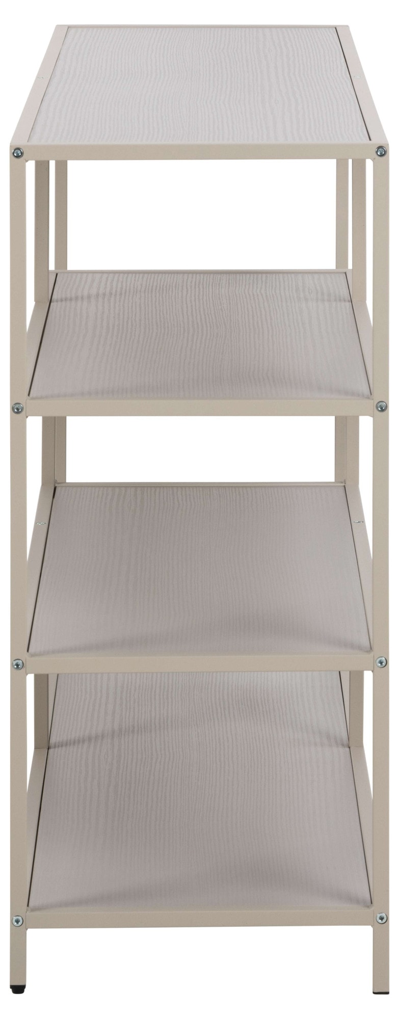 ACTONA GROUP Bücherregal »Seaford, Standregal, Regal, Raumteiler« 114x35x78 cm,  grauer Stahlrahmen, asymmetrisch, Breite 114 cm