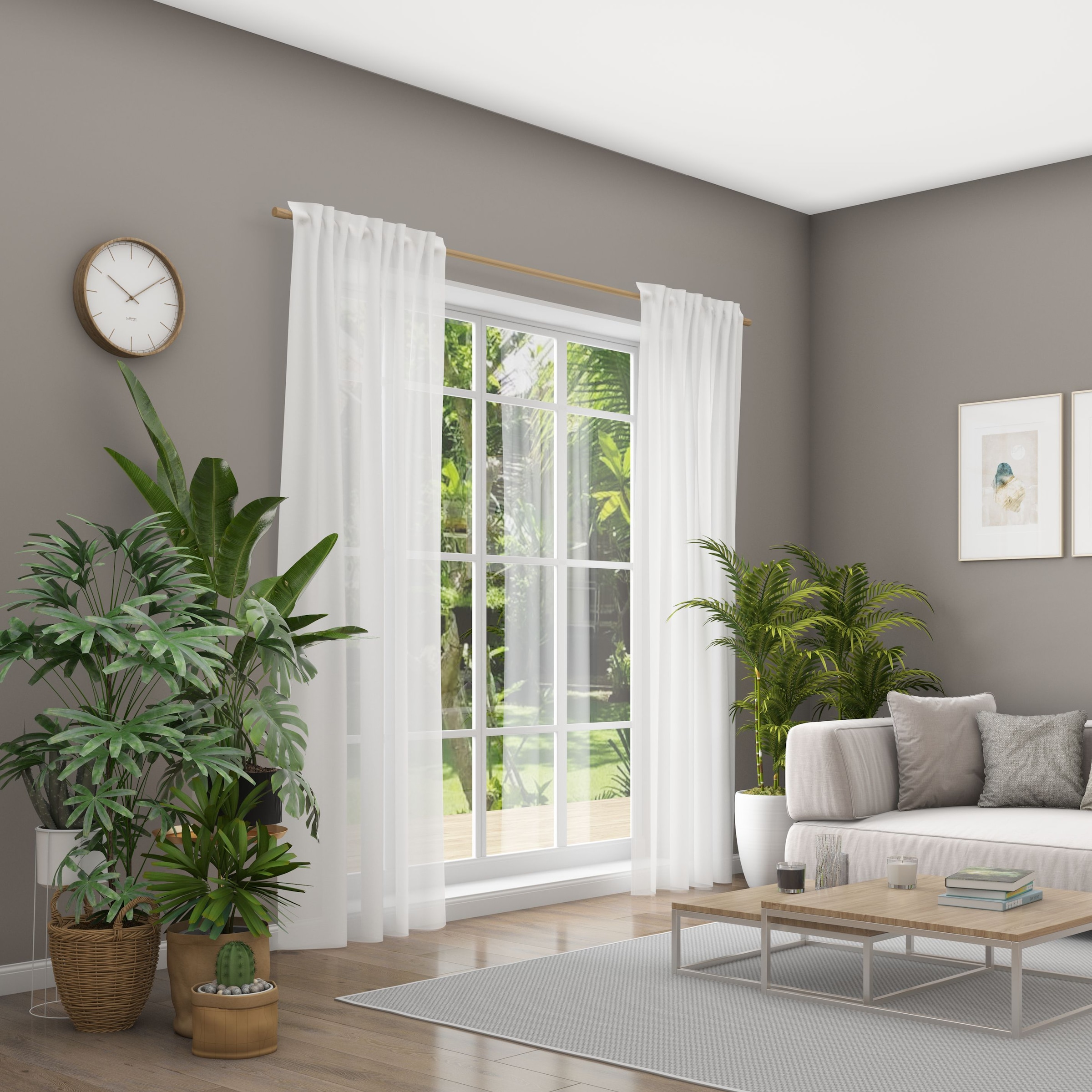 Neutex For You! Vorhang »Kiss« verdeckte Schlaufen 1 Stk. tlg. Schal mit verdeckten Schlaufen, Breite 142 cm, nach Maß in weiß