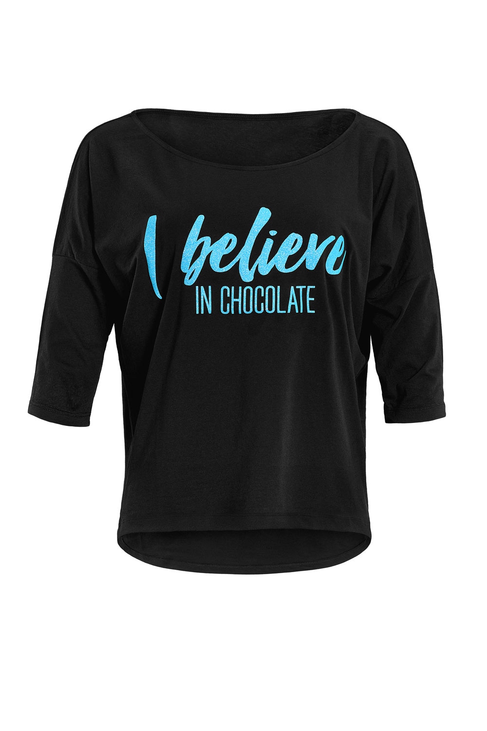 Winshape 3/4-Arm-Shirt »MCS001 ultra leicht«, mit Neon blauem Glitzer-Aufdruck