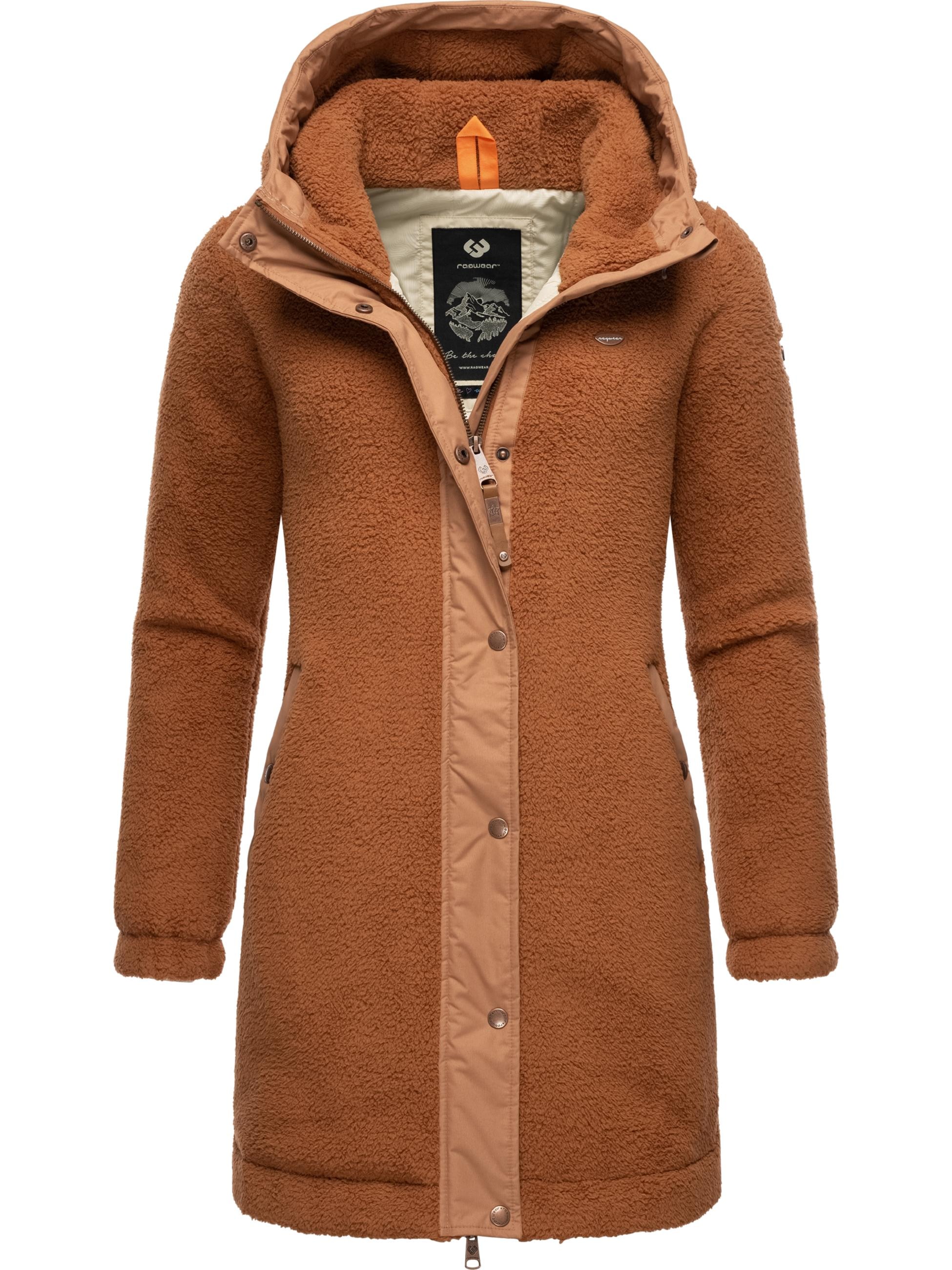 Ragwear Outdoorjacke »Übergangsjacke Cousy«, mit Kapuze, flauschige Übergangsjacke mit Teddyfell und Kapuze