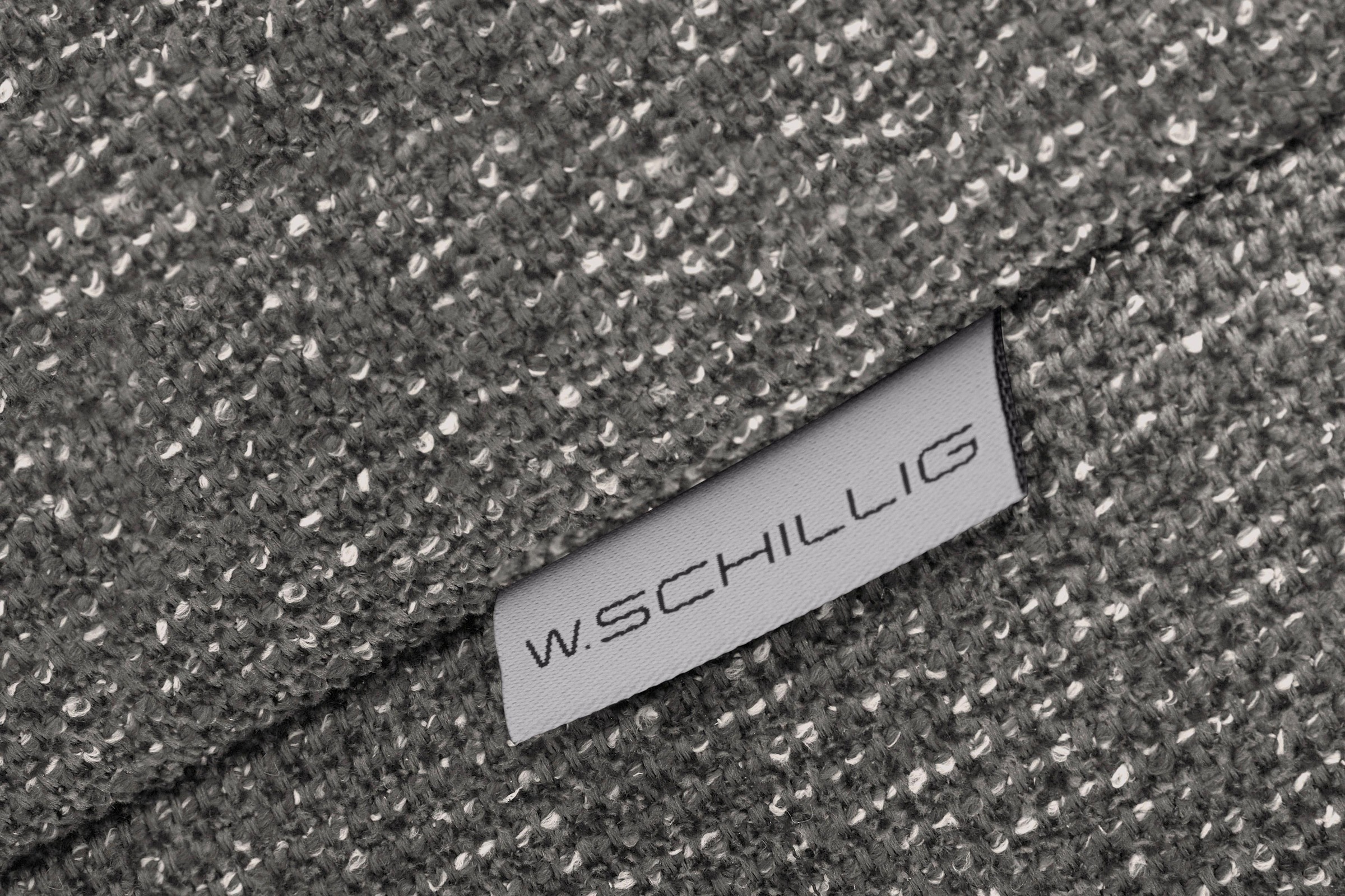 W.SCHILLIG 2,5-Sitzer »finn« German Design Award 2016, Fußgestell Nussbaum natur, Breite 230 cm