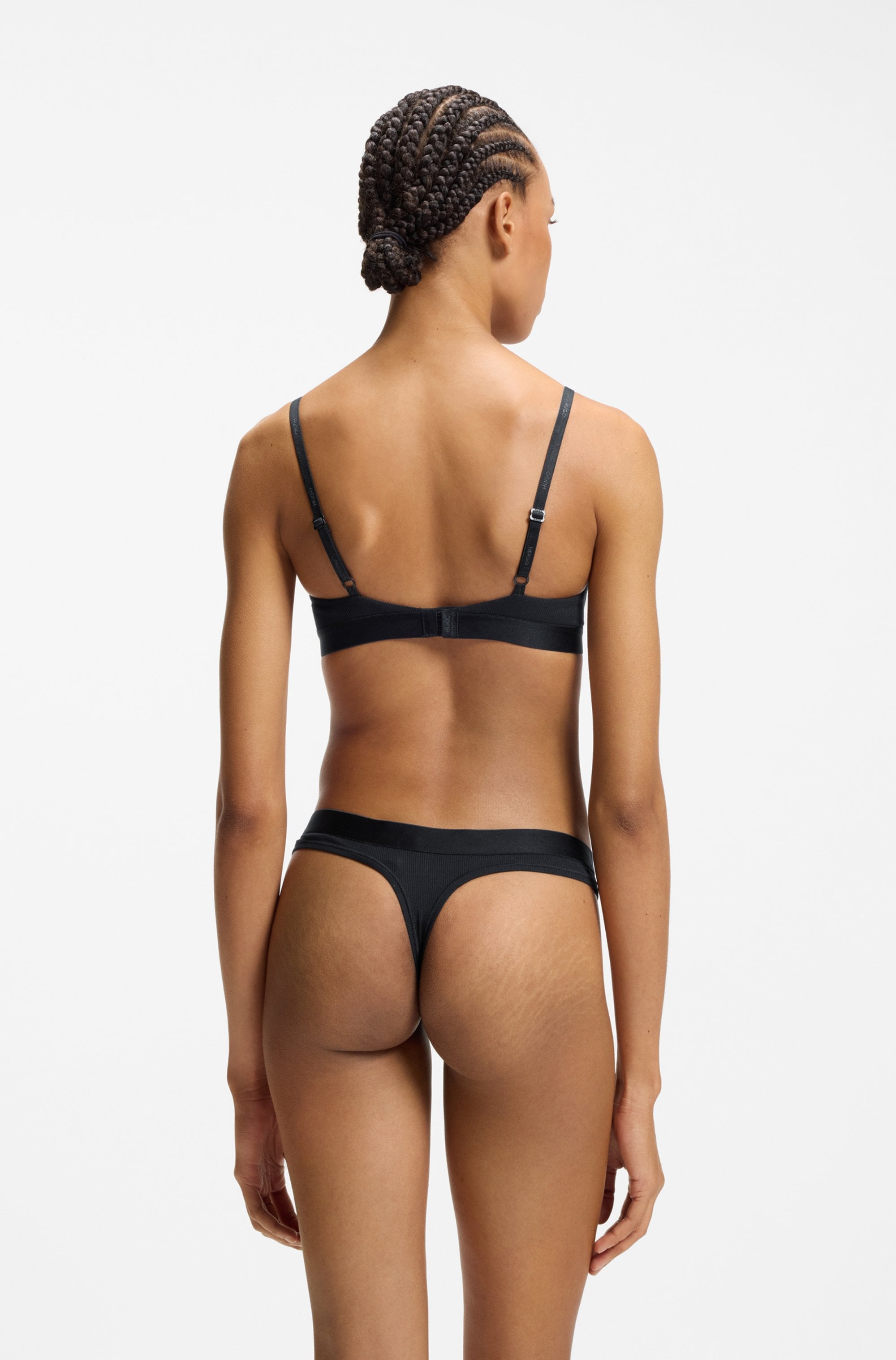 HUGO Underwear Triangel-BH »HUGO HEART« aus Stretch-Gewebe mit Logo-Trägern