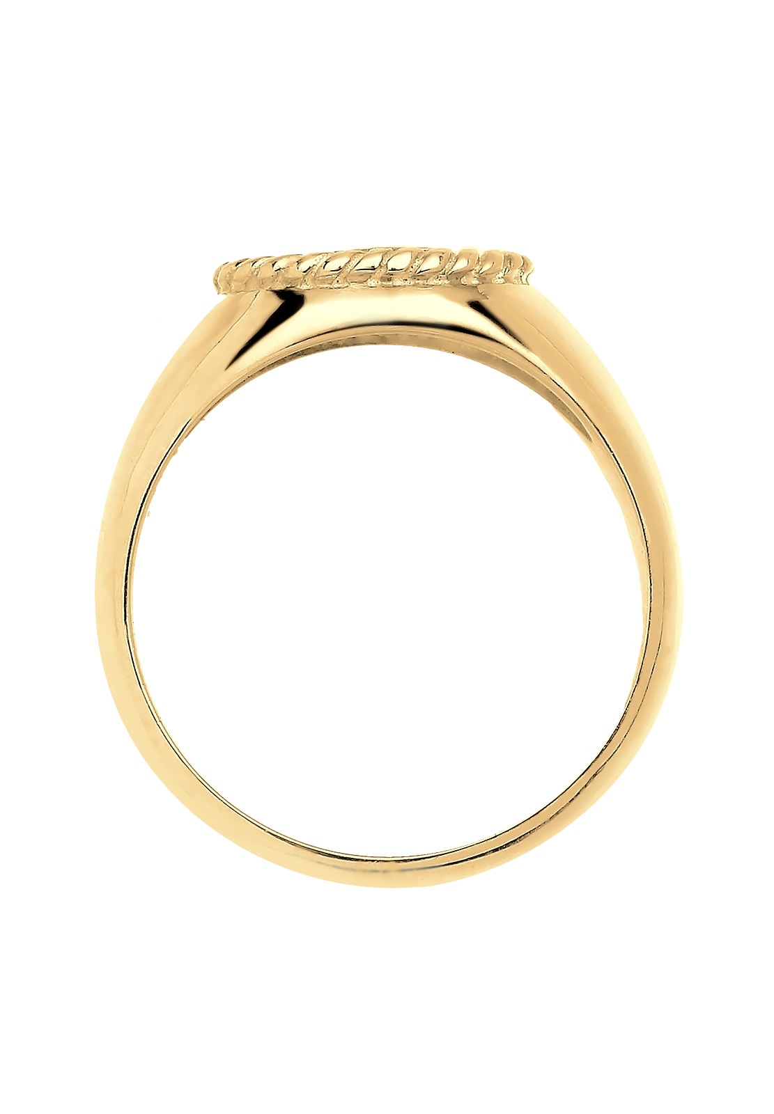 Elli Silberring »Ring Elli Ring Maritim Anker Siegelring 925 Silber vergoldet«