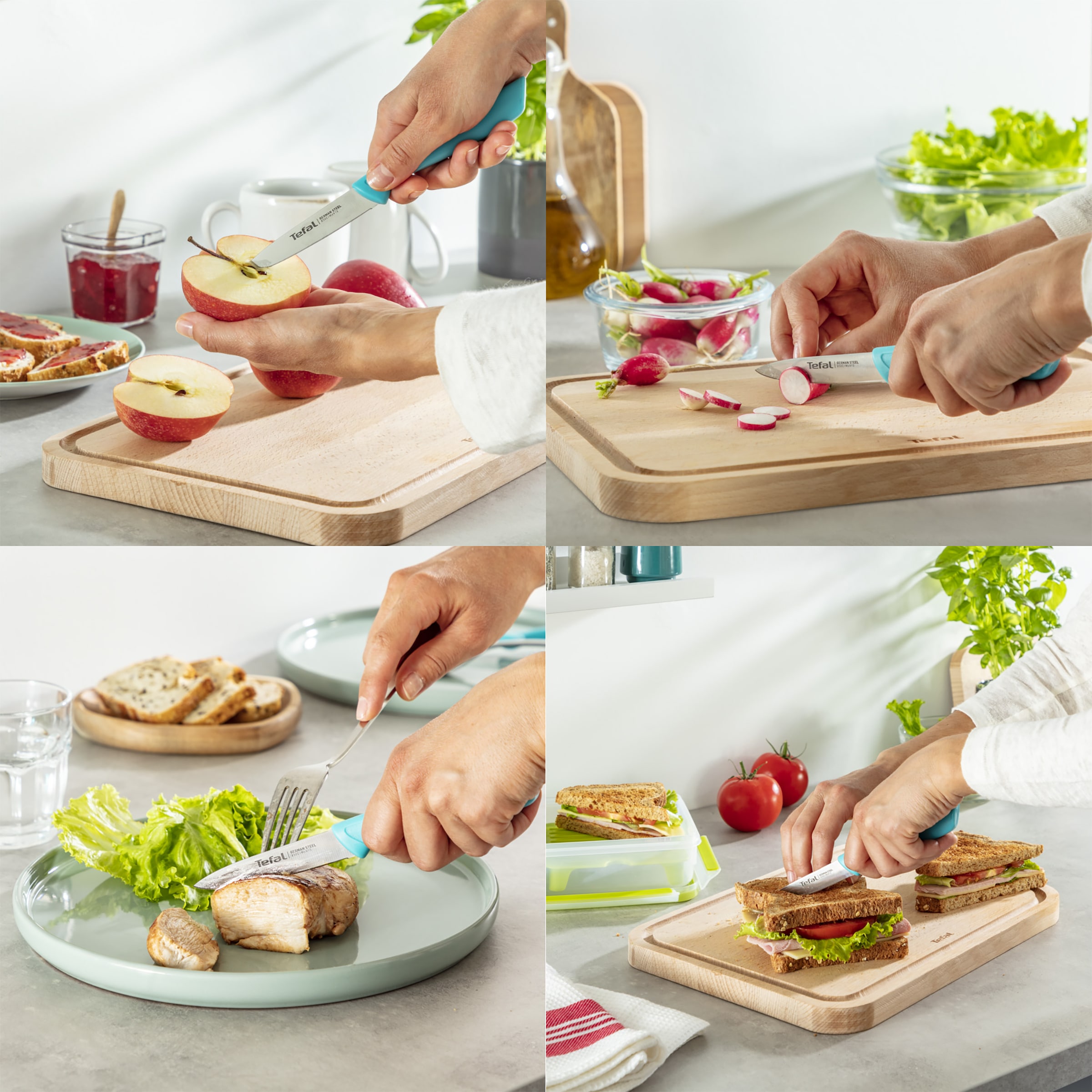 Tefal Schälmesser »Colorfood« 8 cm, Klinge aus deutschem Edelstahl, ergonomischer Griff