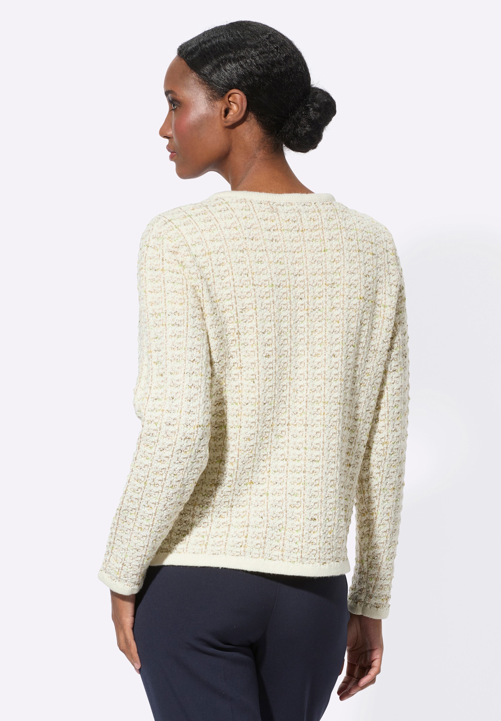 creation L Strickjacke »Woll-Mix-Strickjacke Strickjacke mit Woll-Anteil«