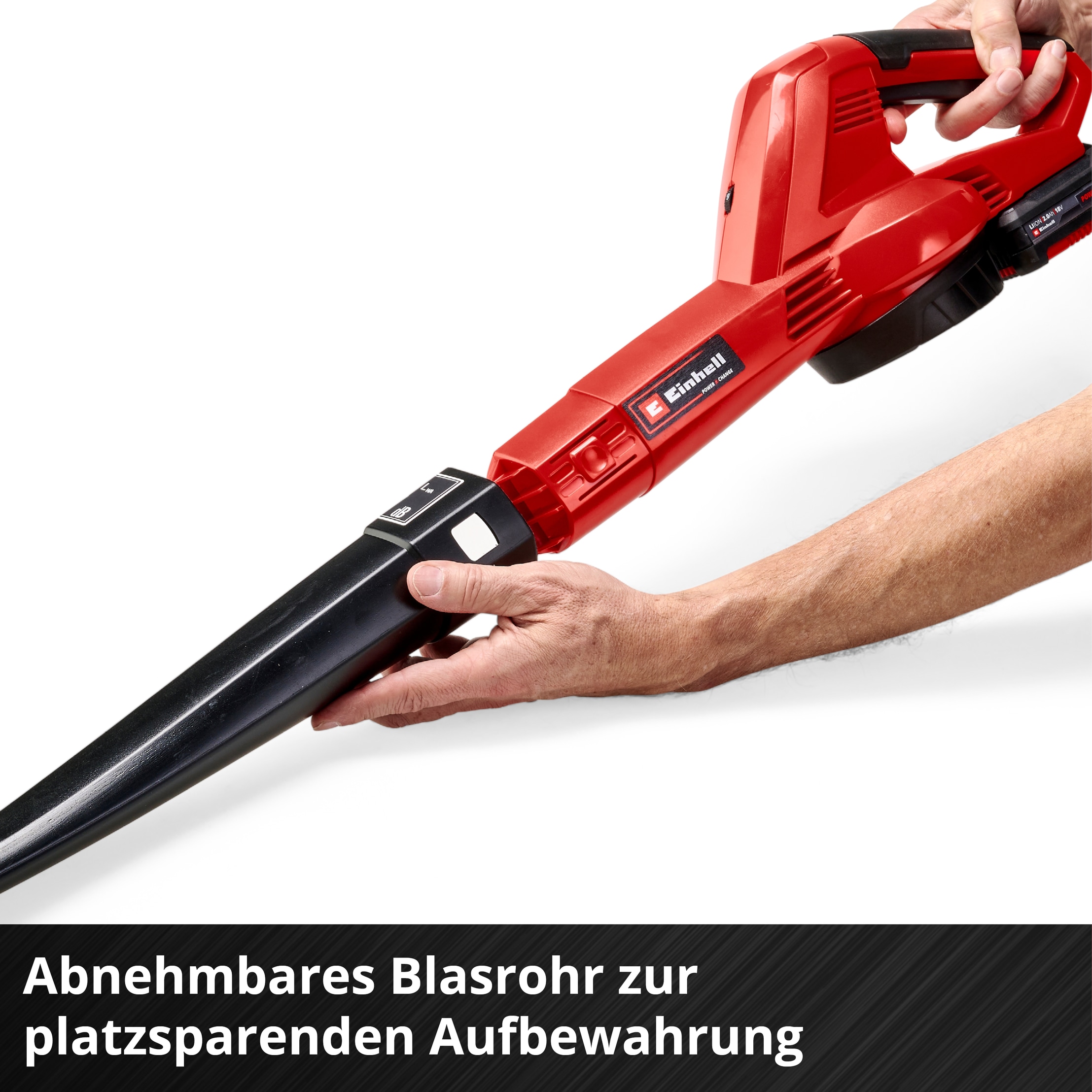 Einhell Akku-Laubbläser »GC-CL 18 Li E Kit (1x2,0Ah)«, (3 St.)