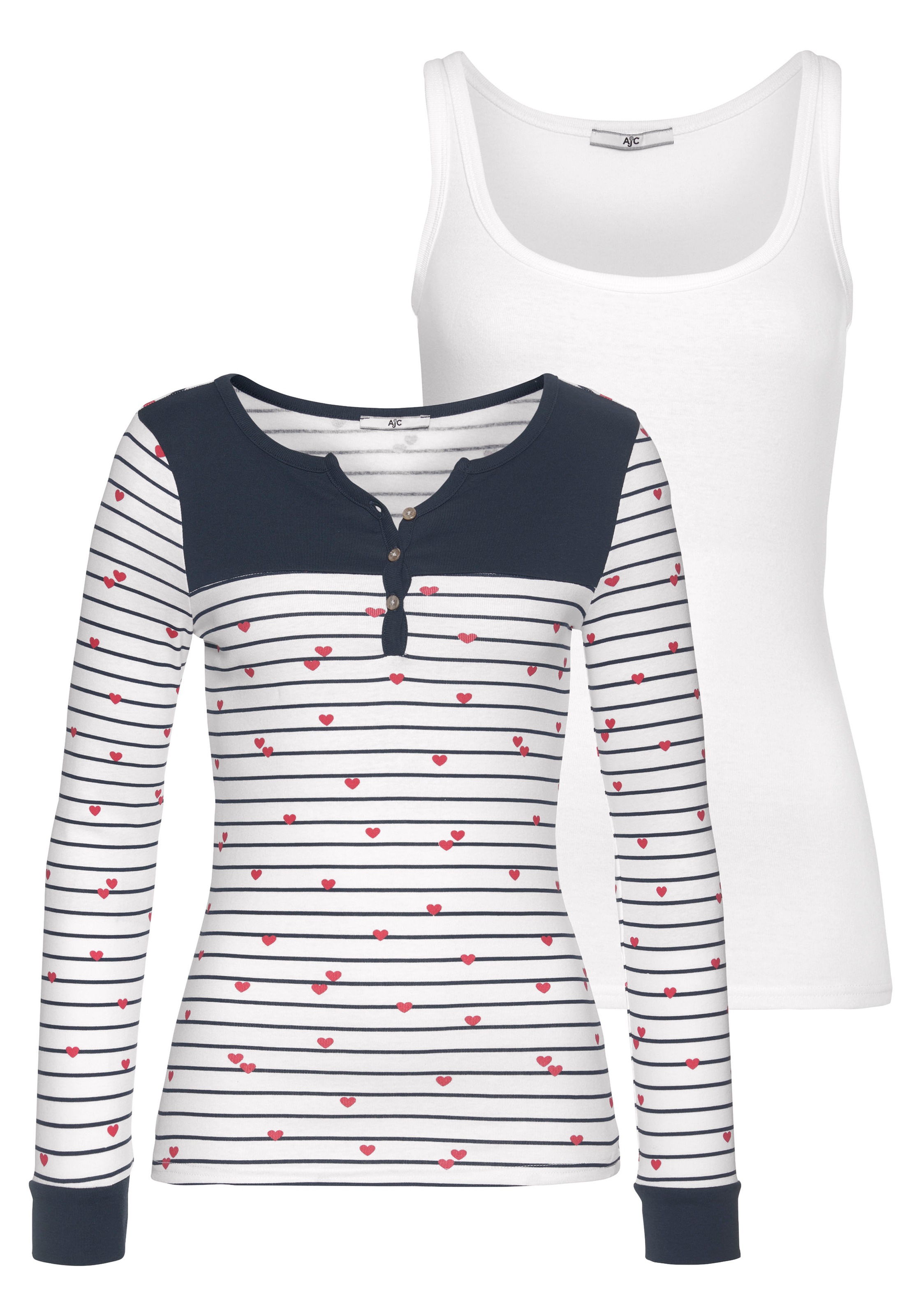 AJC 3/4-Arm-Shirt, im Set mit Tanktop - NEUE KOLLEKTION