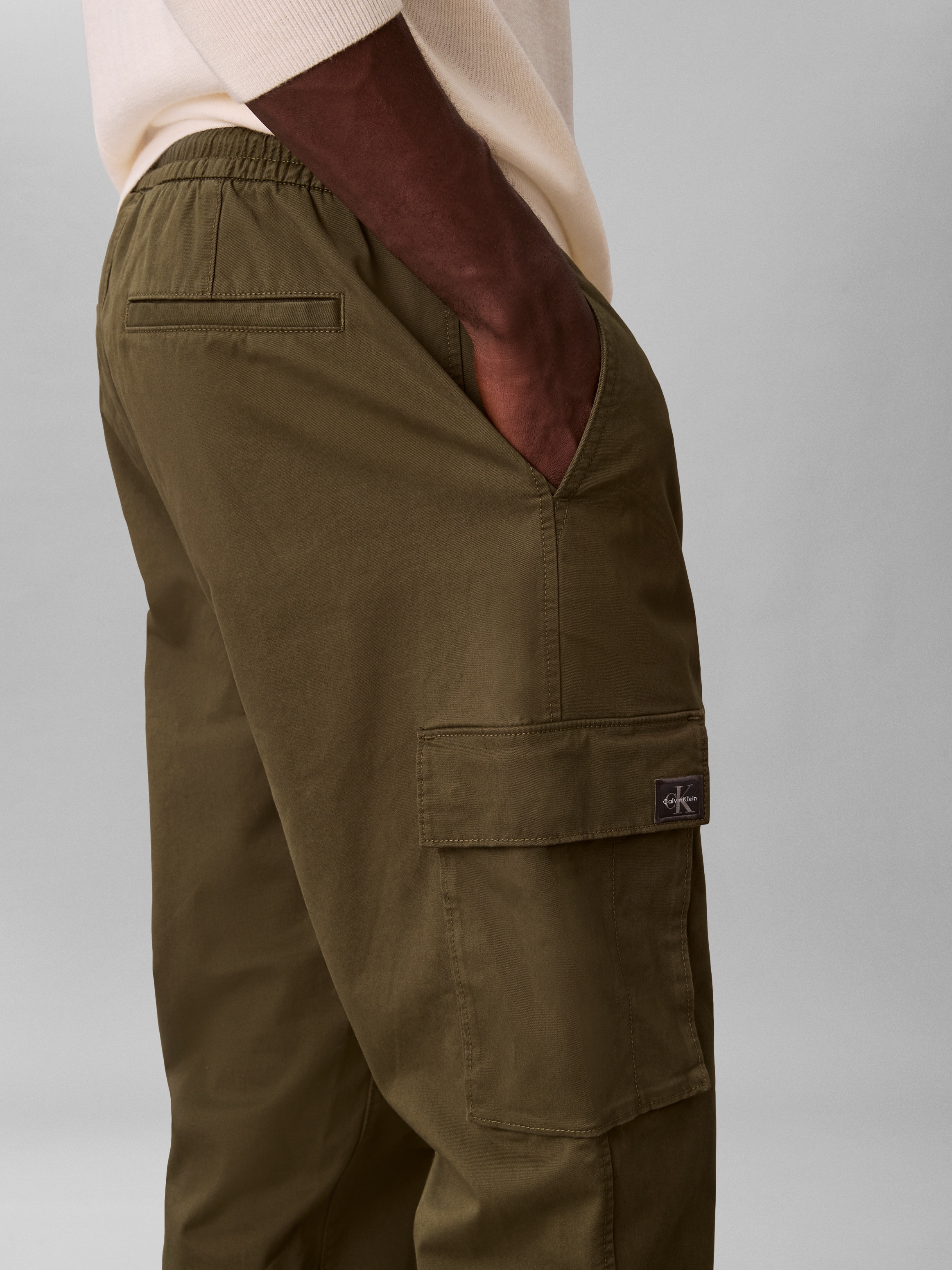 Calvin Klein Jeans Cargohose  elastischer Bund, Skinny fit, Cargotaschen
