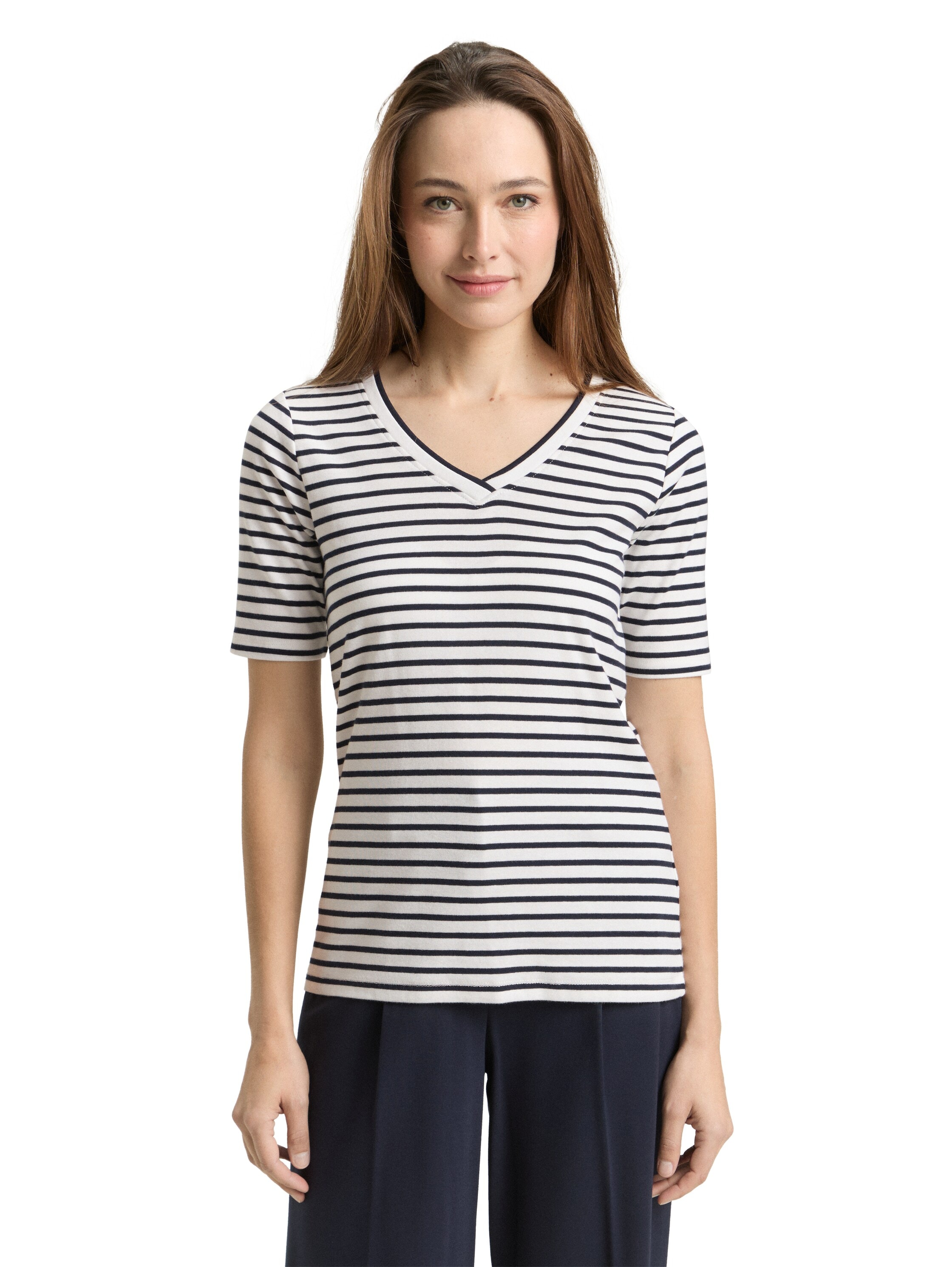 TOM TAILOR T-Shirt mit Kontrast Detail