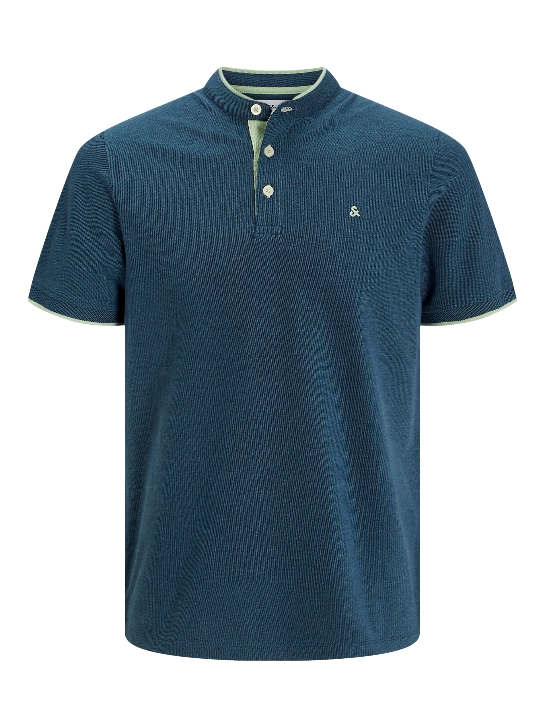 Jack & Jones Poloshirt »JJEPAULOS MAO POLO«, mit Logo Stickerei
