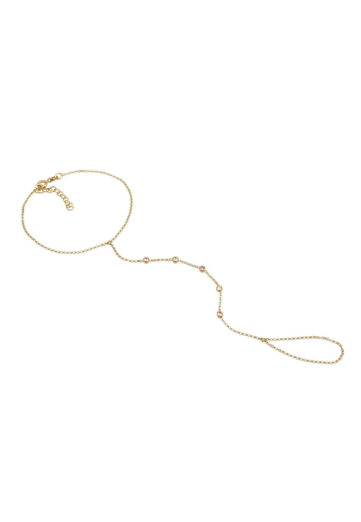 Elli Schmuckset »Armband Hand Chain Handkette Armband 925 Silber«