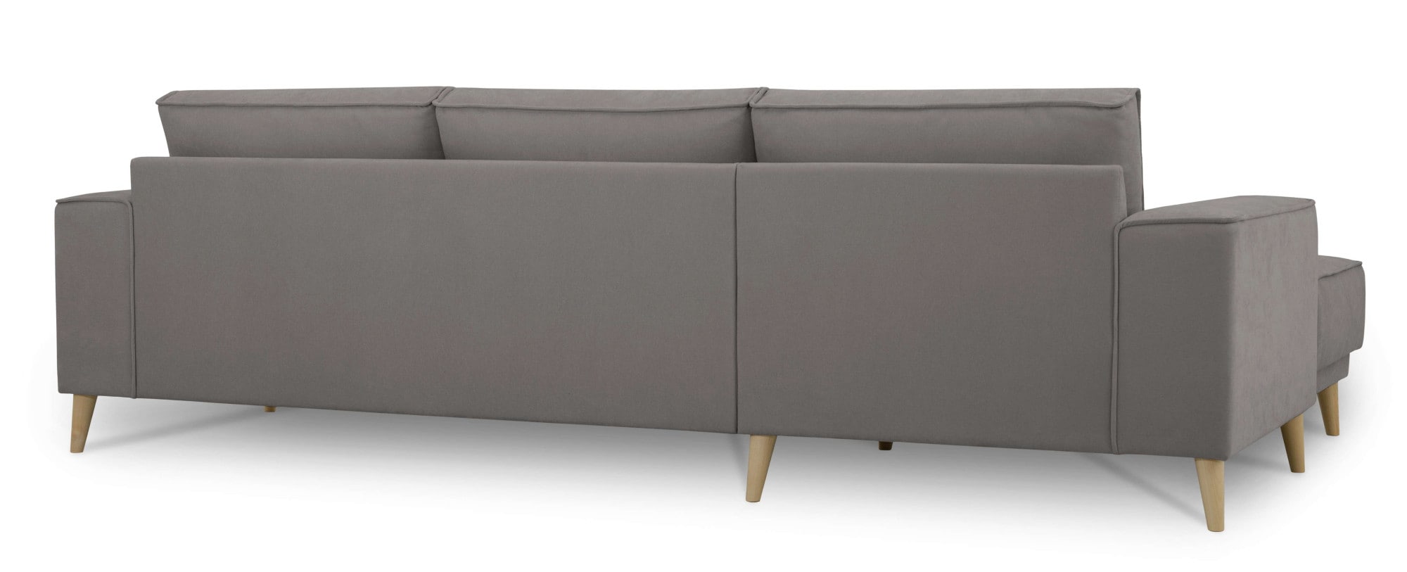 OTTO home Ecksofa »Oland Skandi, weicher Chenille-Stoff« L-Form, 280 cm, Wellenunterfederung, Skandi-Design, Massivholzfüße